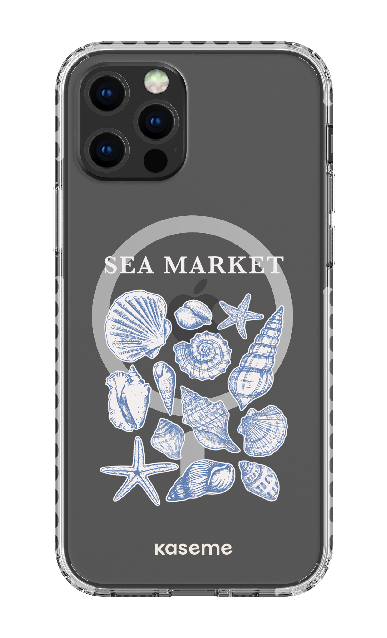 iPhone 12 Pro Clear Case Magsafe - White Souvenir Clear Case -