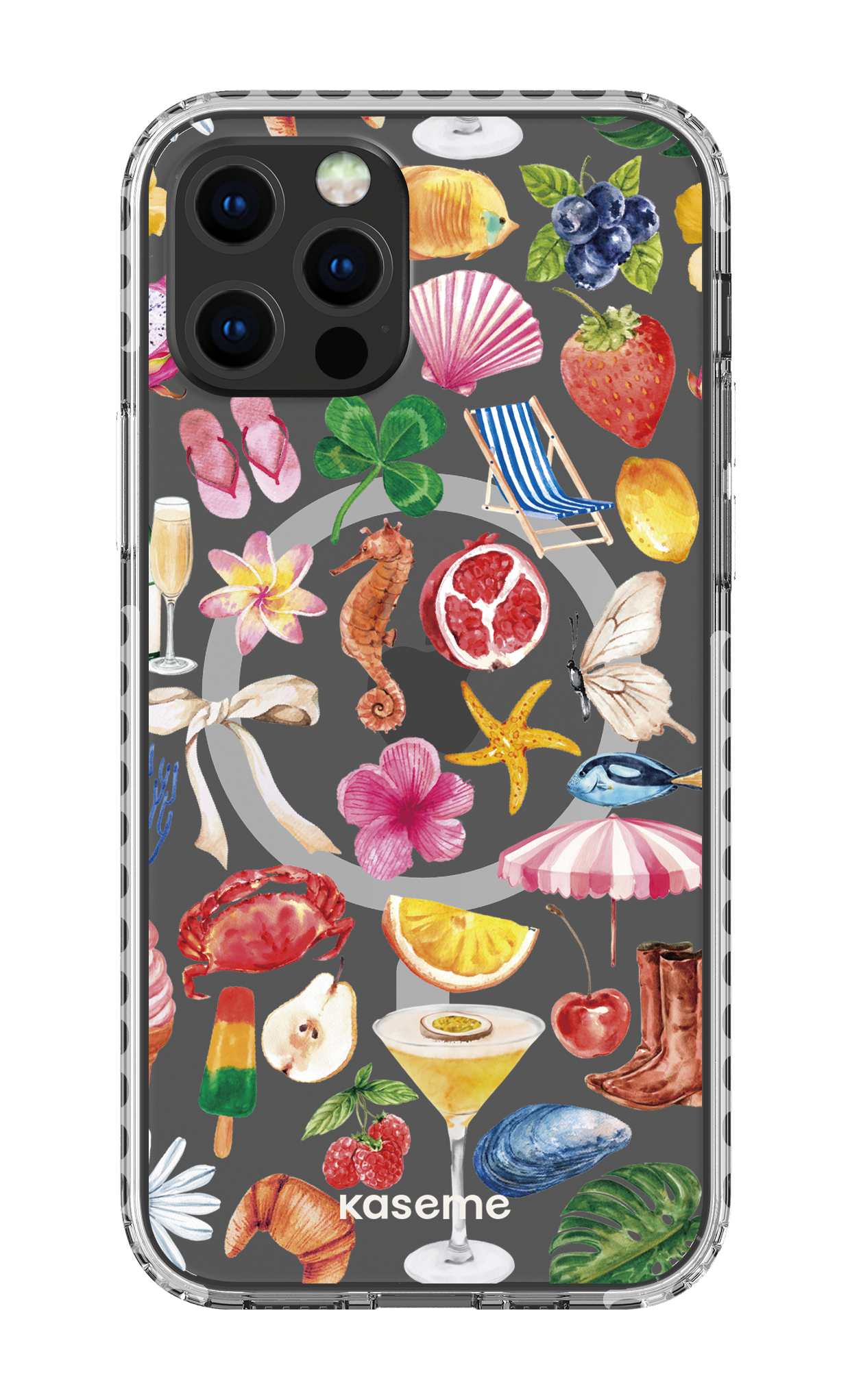 iPhone 12 Pro Clear Case Magsafe - White St-Tropez Clear Case -