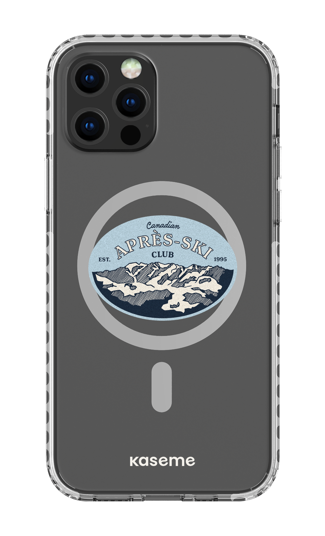 iPhone 12 Pro Clear Case Magsafe - White Whistler Clear Case -