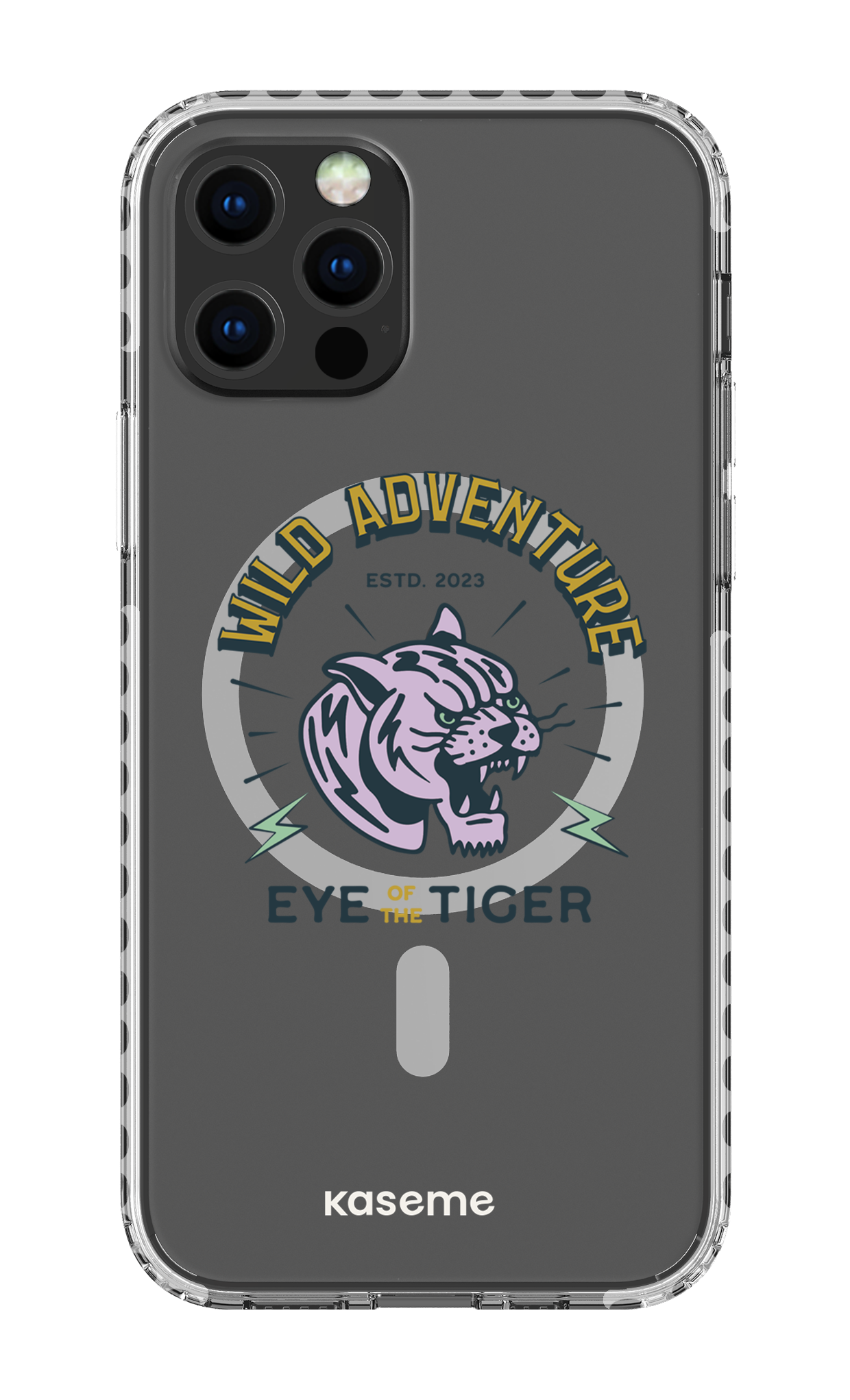 iPhone 12 Pro Clear Case Magsafe - White Wildcats clear case -