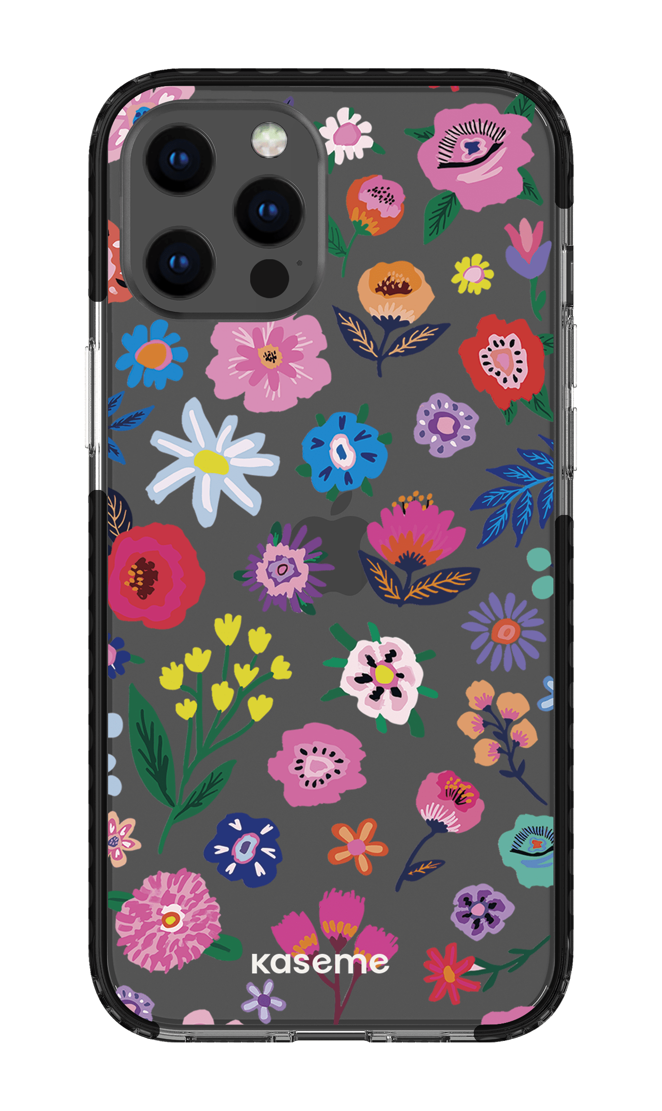 iPhone 12 Pro Max Clear Case - Black Aura Clear Case -