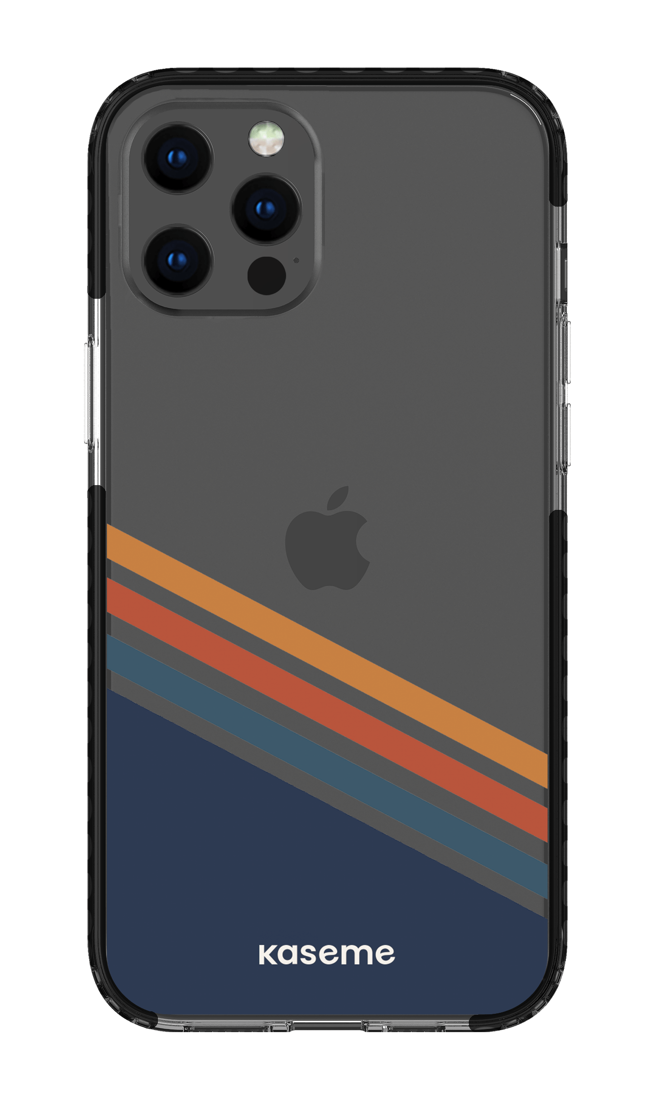 iPhone 12 Pro Max Clear Case - Black Bitter Clear Case -