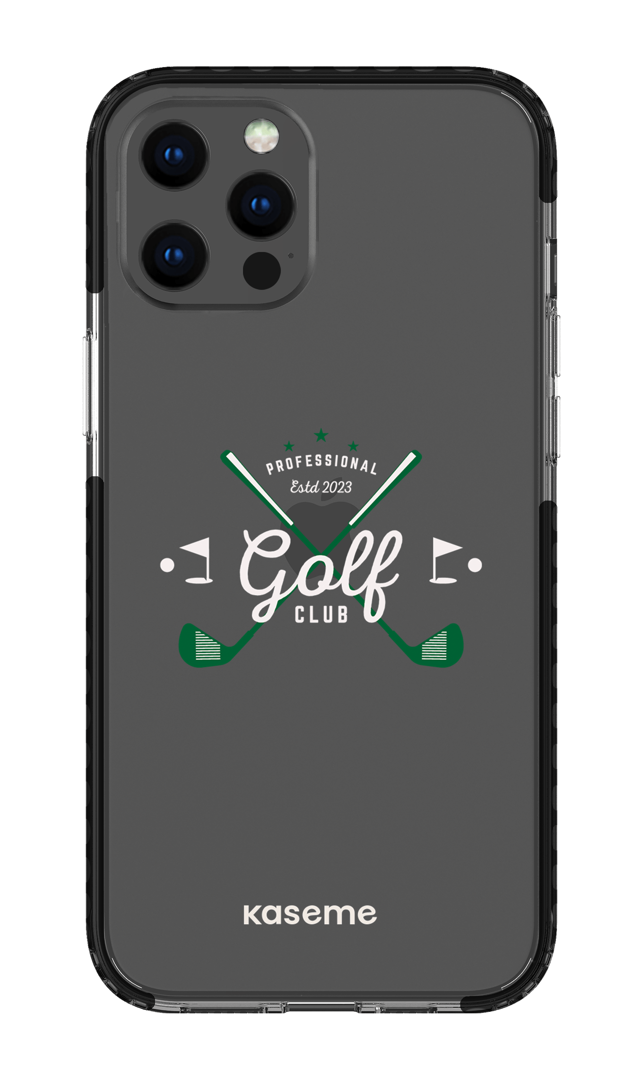 iPhone 12 Pro Max Clear Case - Black Bogey clear case -