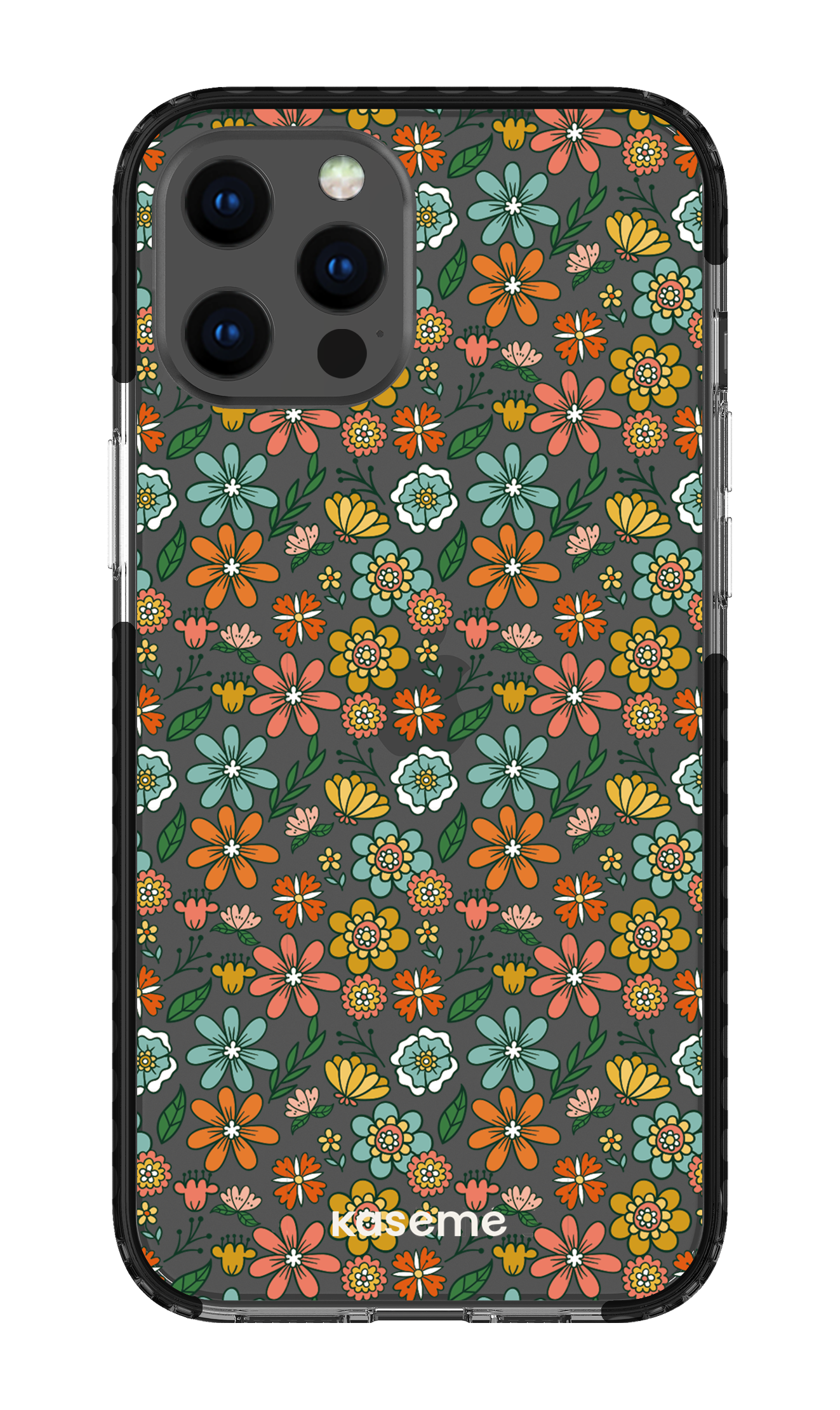 iPhone 12 Pro Max Clear Case - Black Bohemian Clear Case -