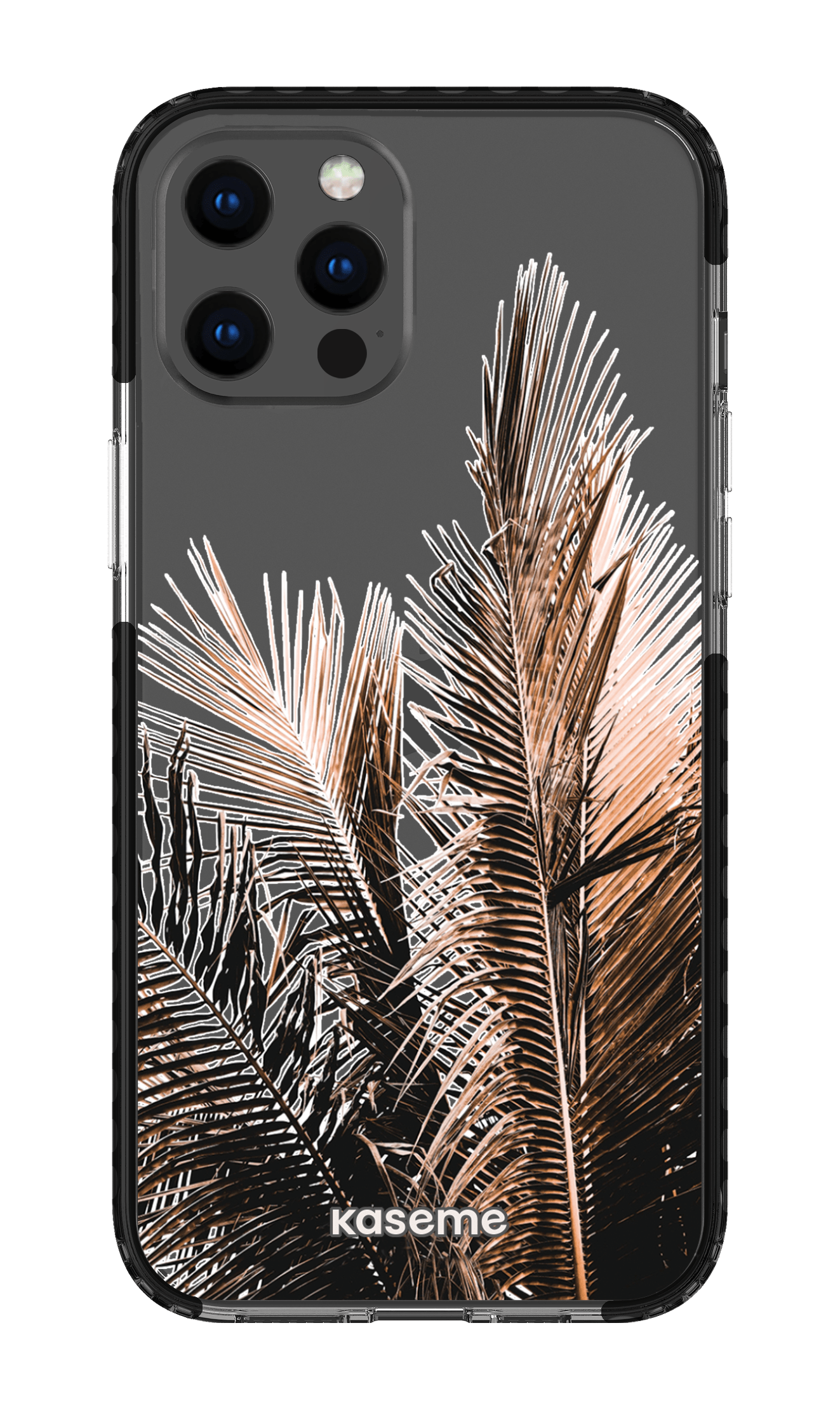 iPhone 12 Pro Max Clear Case - Black Cali Clear Case -