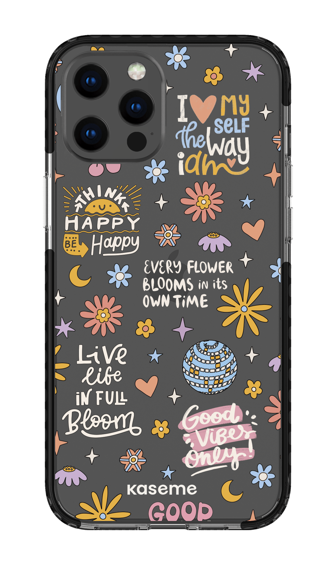 iPhone 12 Pro Max Clear Case - Black Candid clear case -