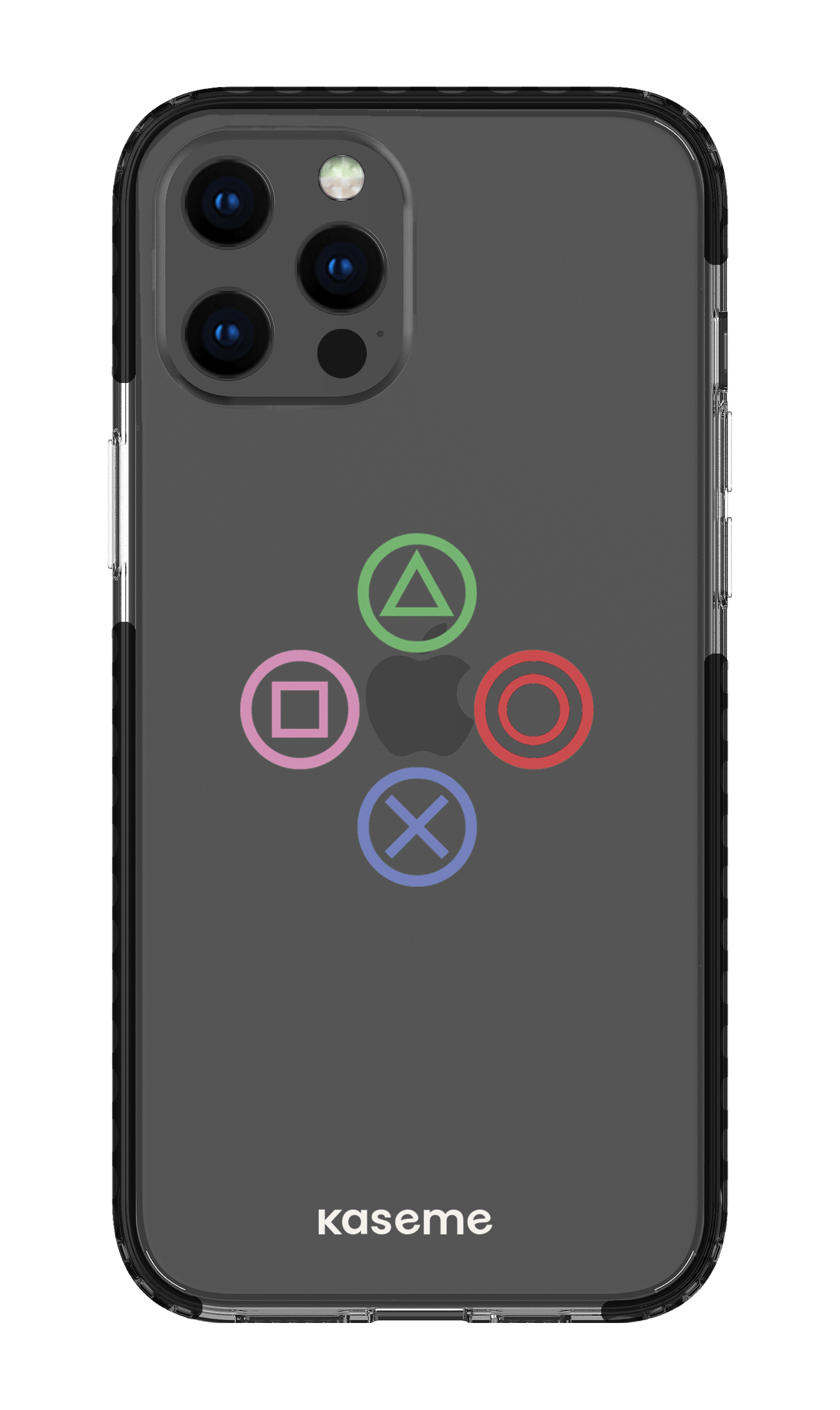 iPhone 12 Pro Max Clear Case - Black Console clear case -