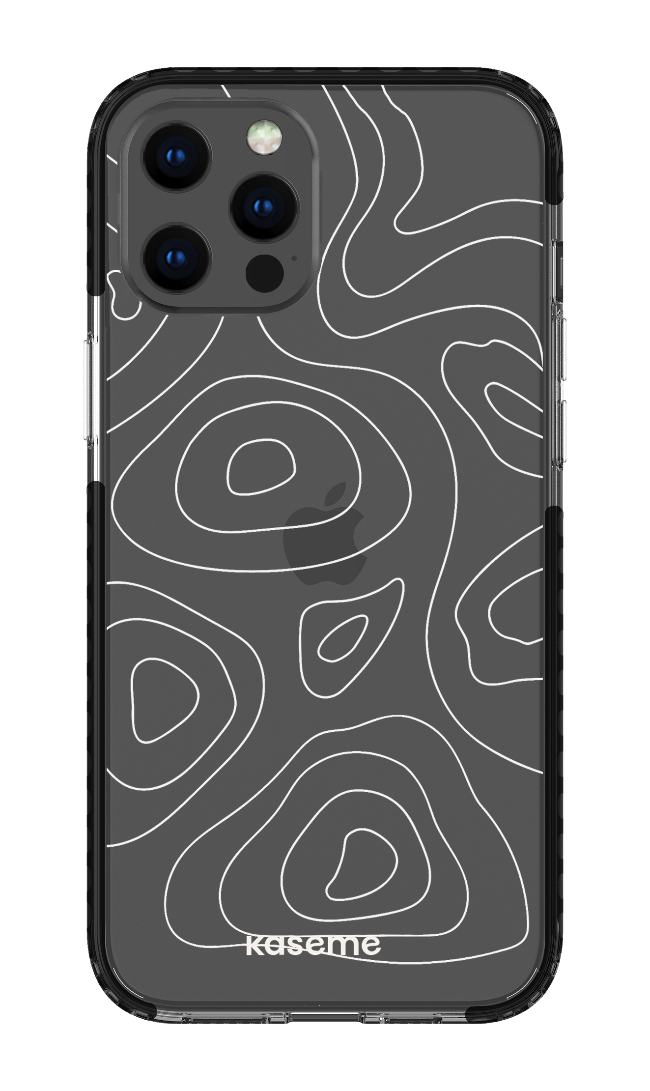 iPhone 12 Pro Max Clear Case - Black Enigma Clear Case -