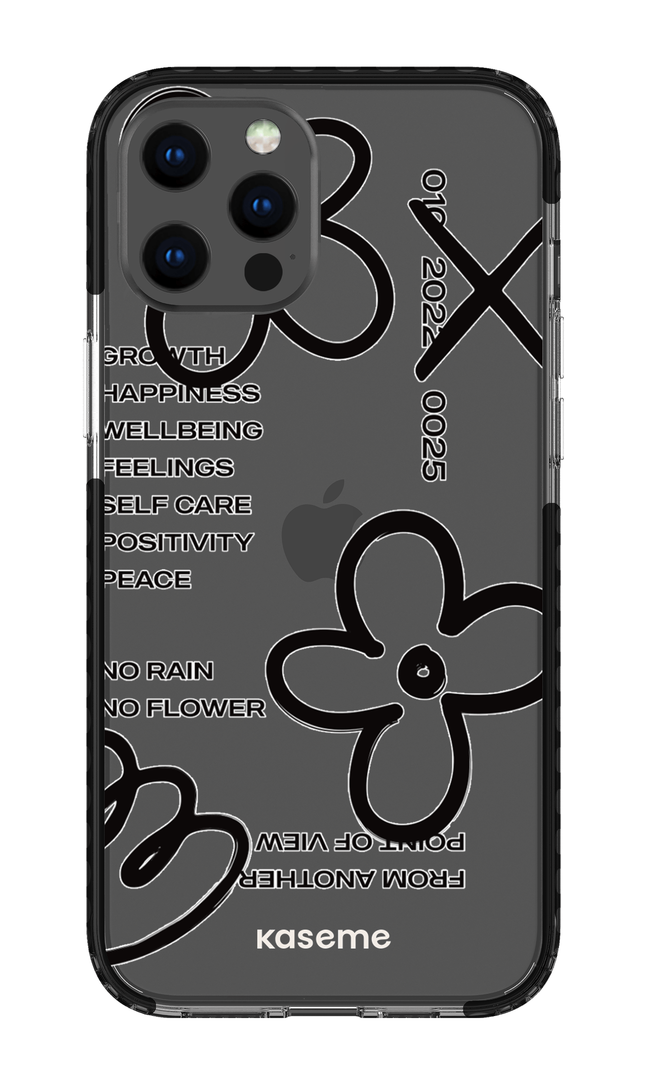 iPhone 12 Pro Max Clear Case - Black Feelings black Clear Case -