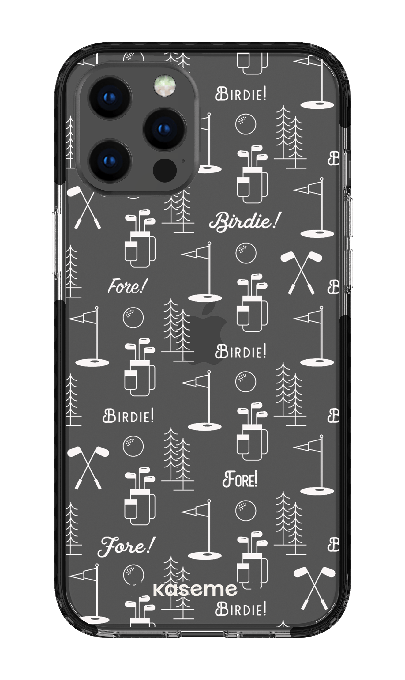 iPhone 12 Pro Max Clear Case - Black Fore clear case -