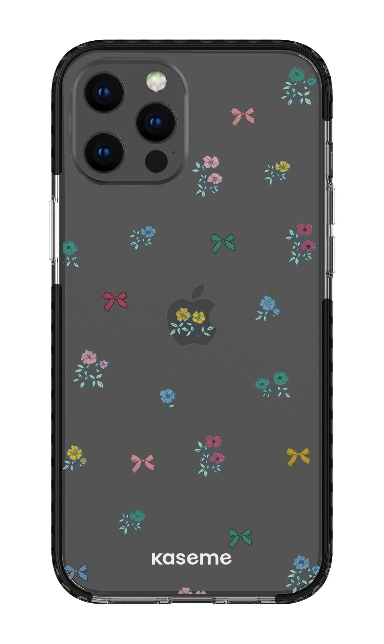 iPhone 12 Pro Max Clear Case - Black Graceful Clear Case -