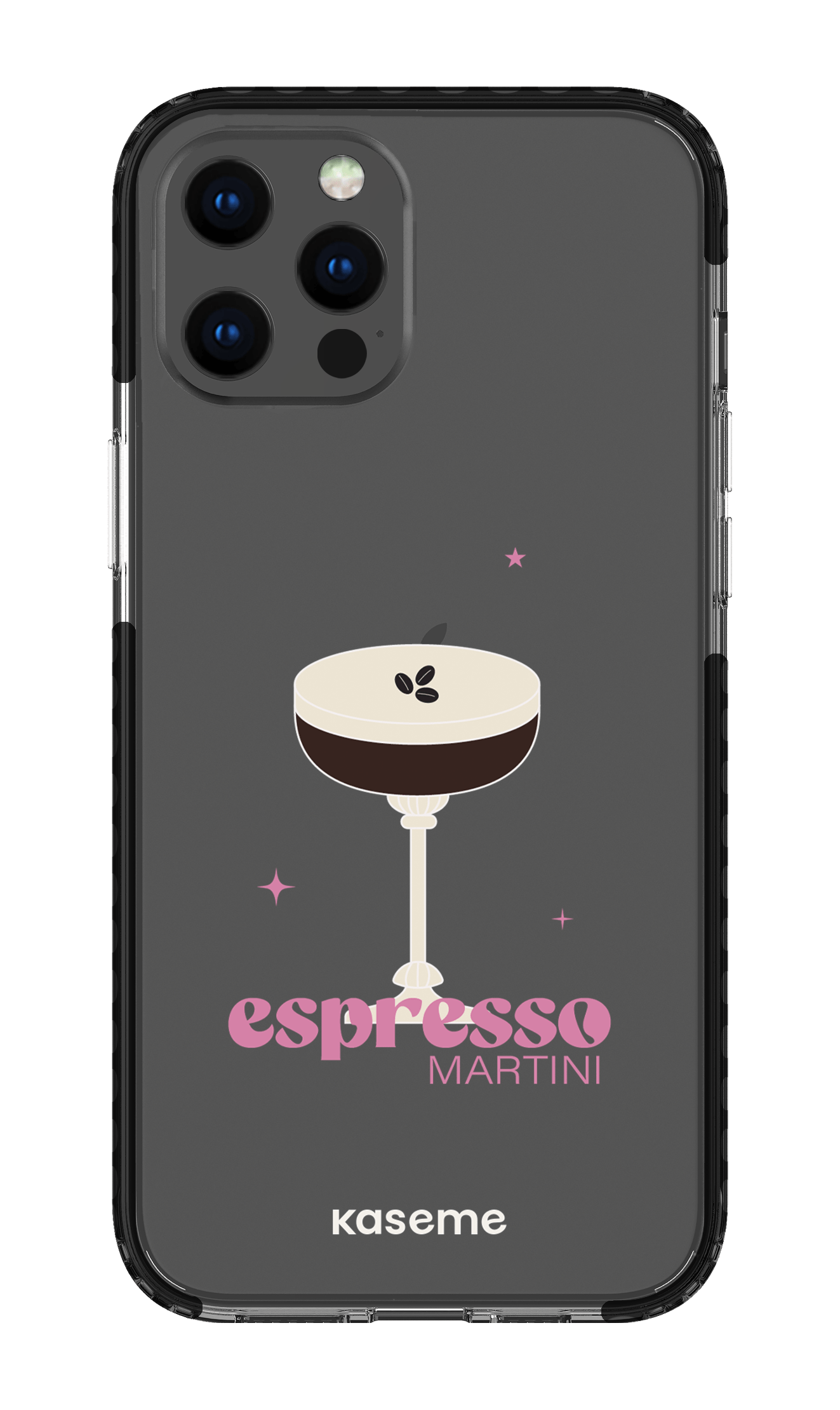 iPhone 12 Pro Max Clear Case - Black Hold My Tiny Clear Case -