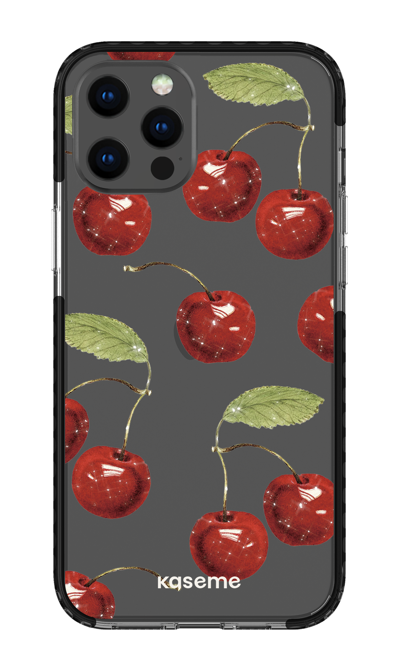 iPhone 12 Pro Max Clear Case - Black Juicy Clear Case -