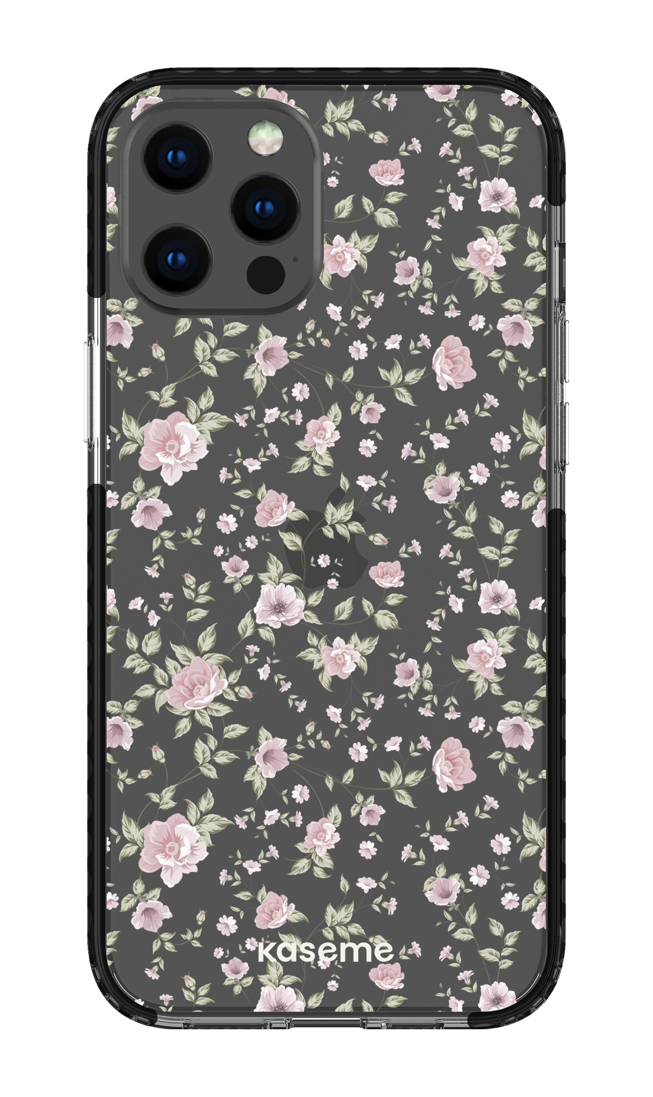 iPhone 12 Pro Max Clear Case - Black La Vie en Rose Clear Case -