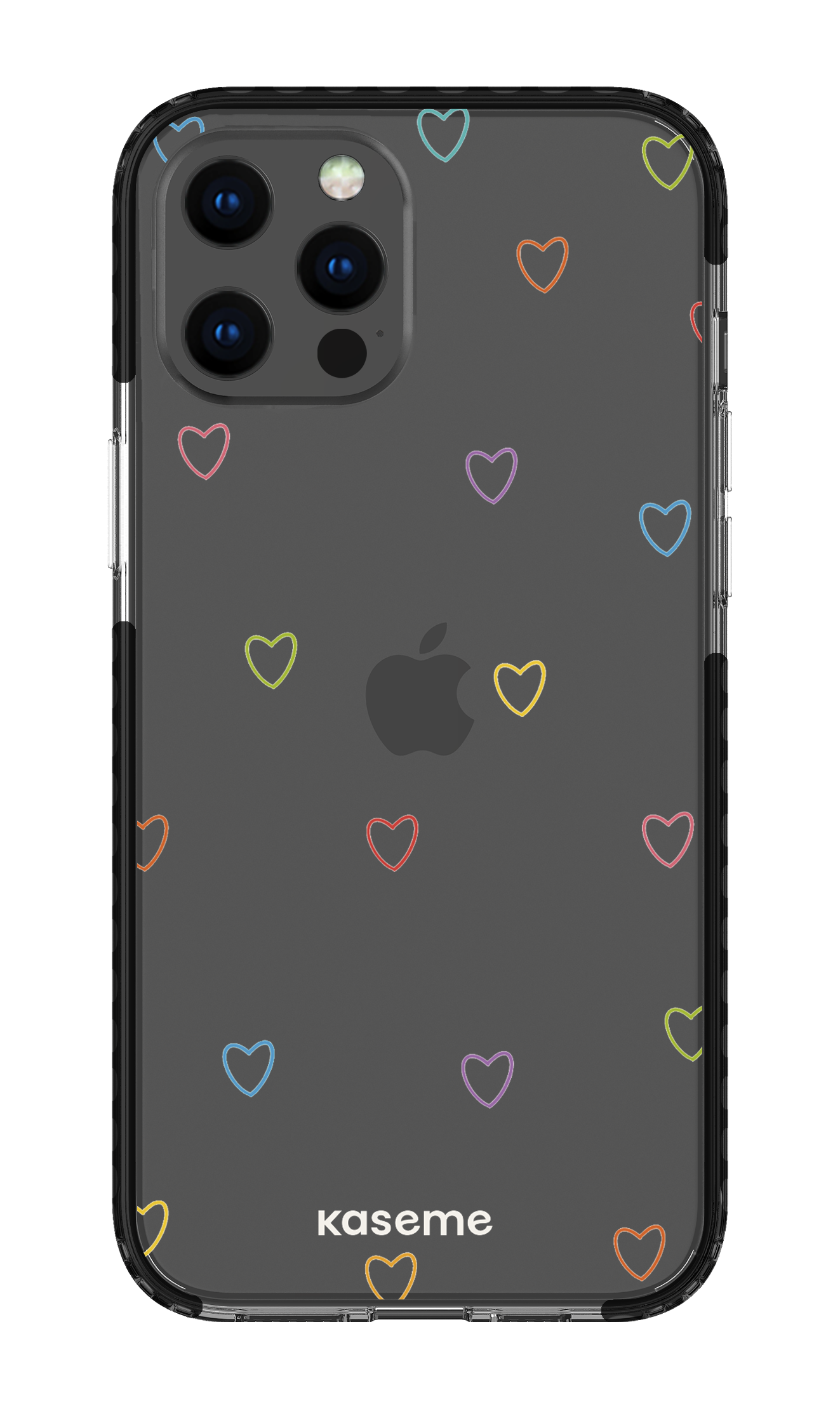 iPhone 12 Pro Max Clear Case - Black Love Wins Clear Case -