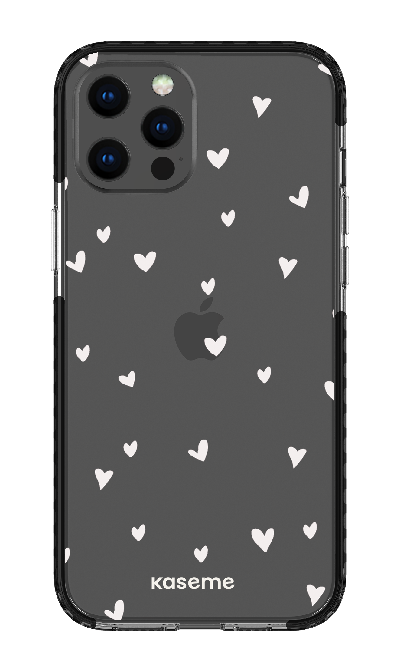 iPhone 12 Pro Max Clear Case - Black Lovely Clear Case -