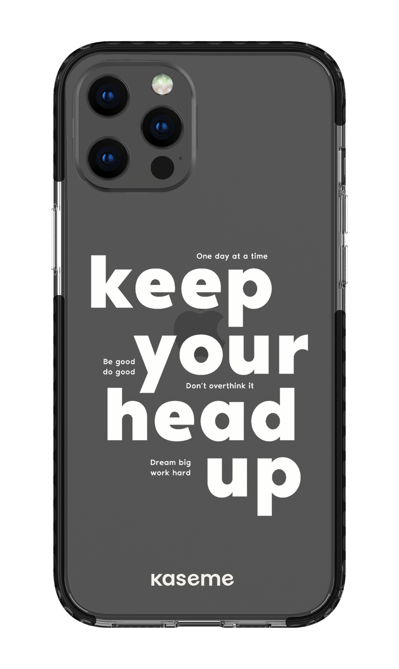 iPhone 12 Pro Max Clear Case - Black Mindset Clear Case -