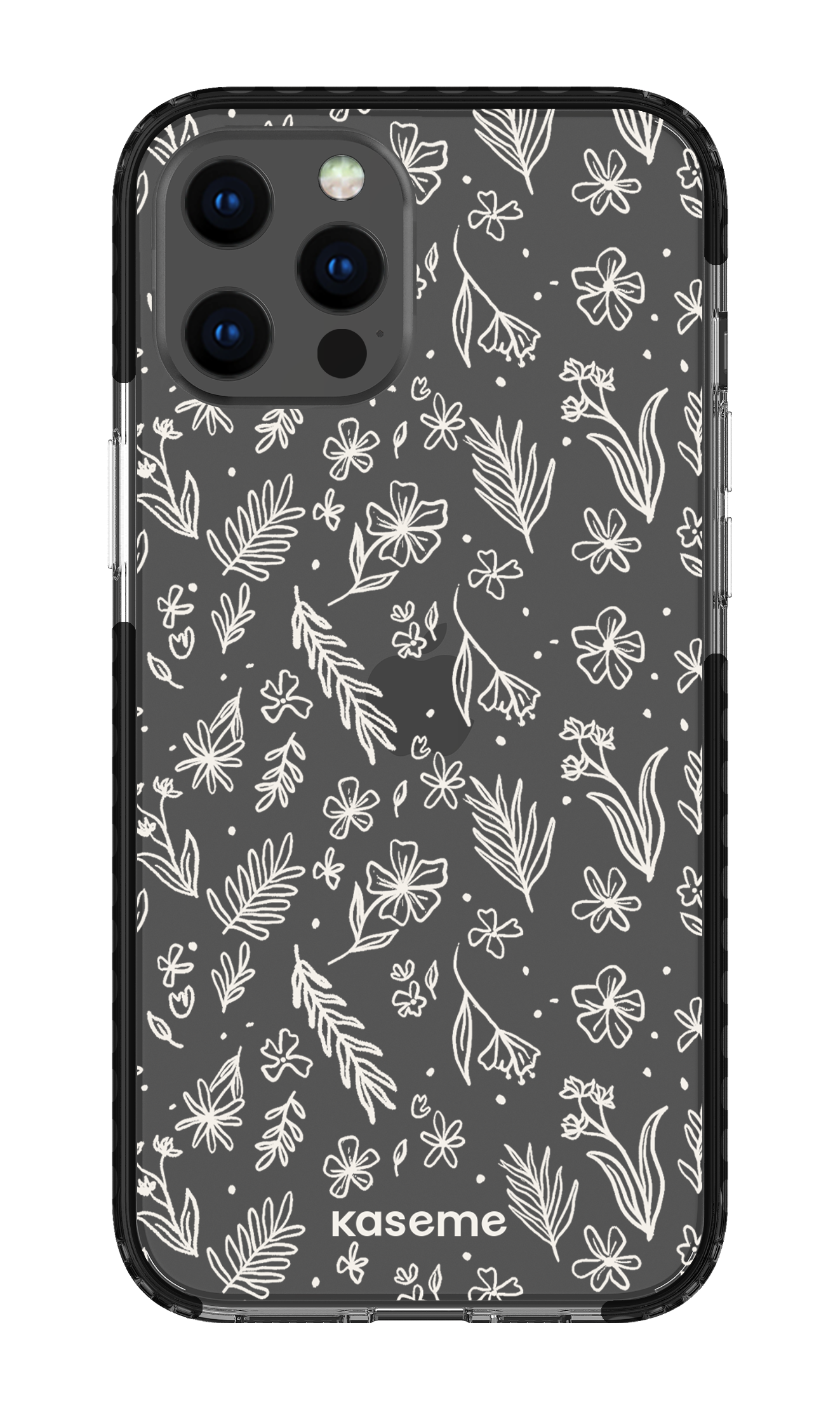 iPhone 12 Pro Max Clear Case - Black Olive Branch Clear Case -