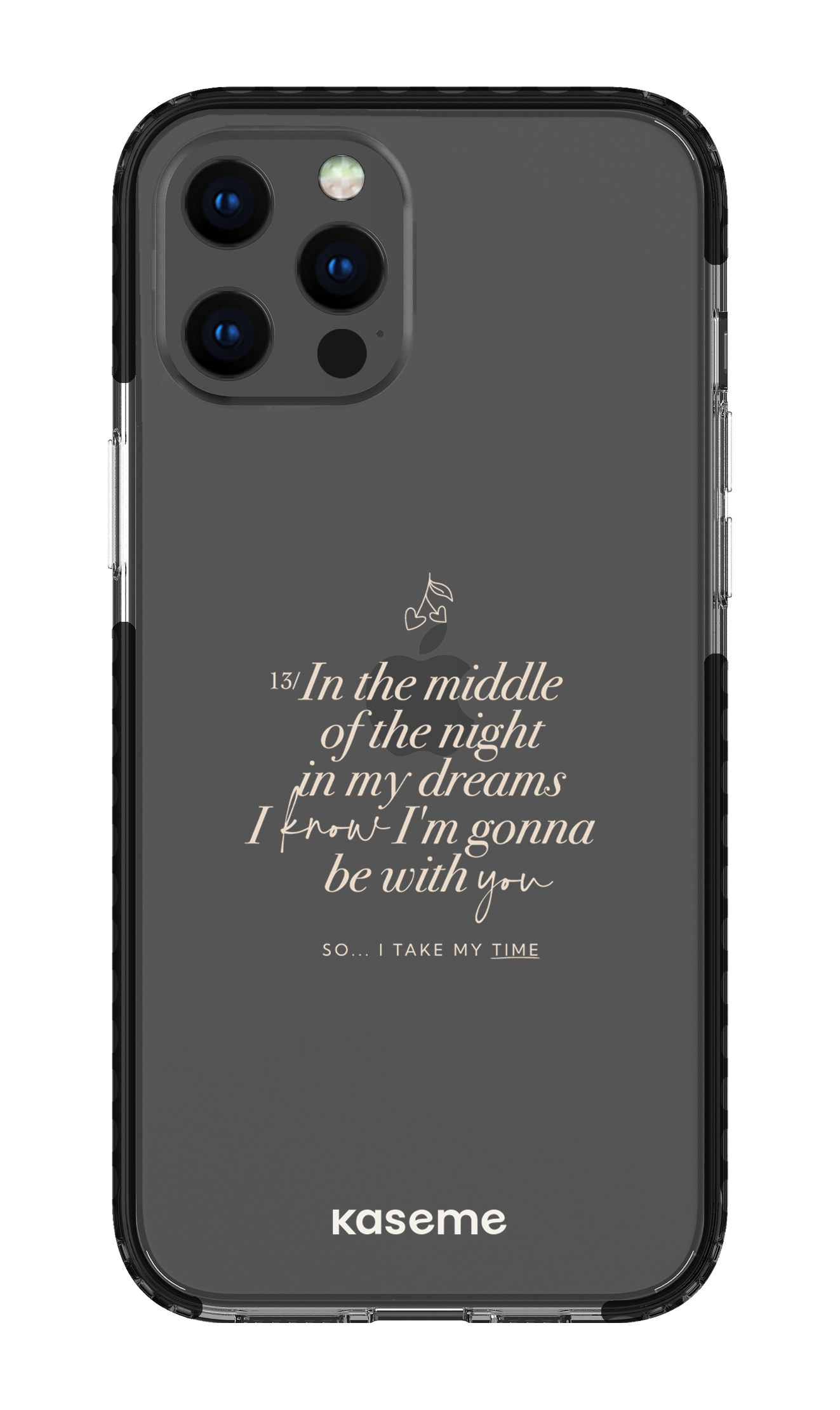 iPhone 12 Pro Max Clear Case - Black Ready For It Clear Case -