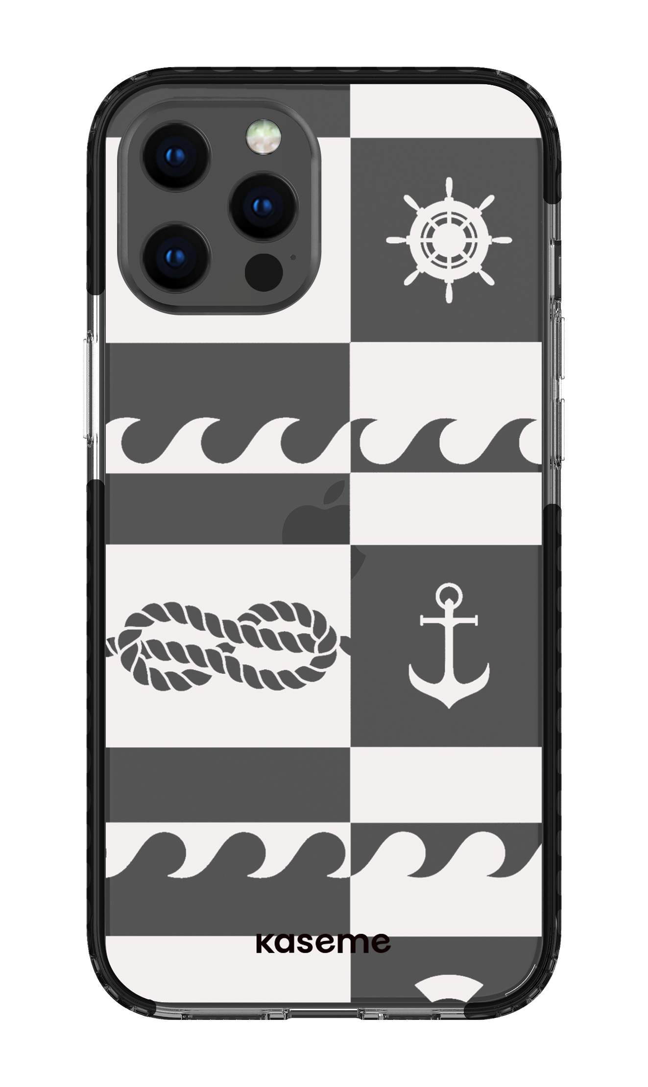 iPhone 12 Pro Max Clear Case - Black Sail Clear Case -