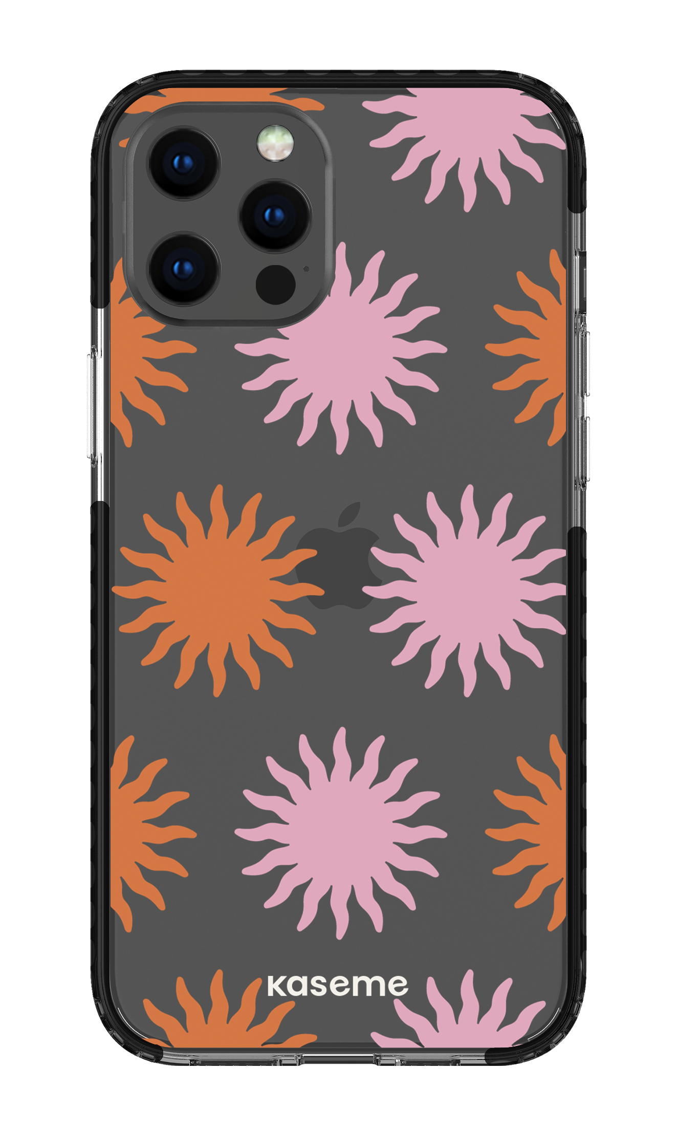 iPhone 12 Pro Max Clear Case - Black Vitamin Sea Clear Case -