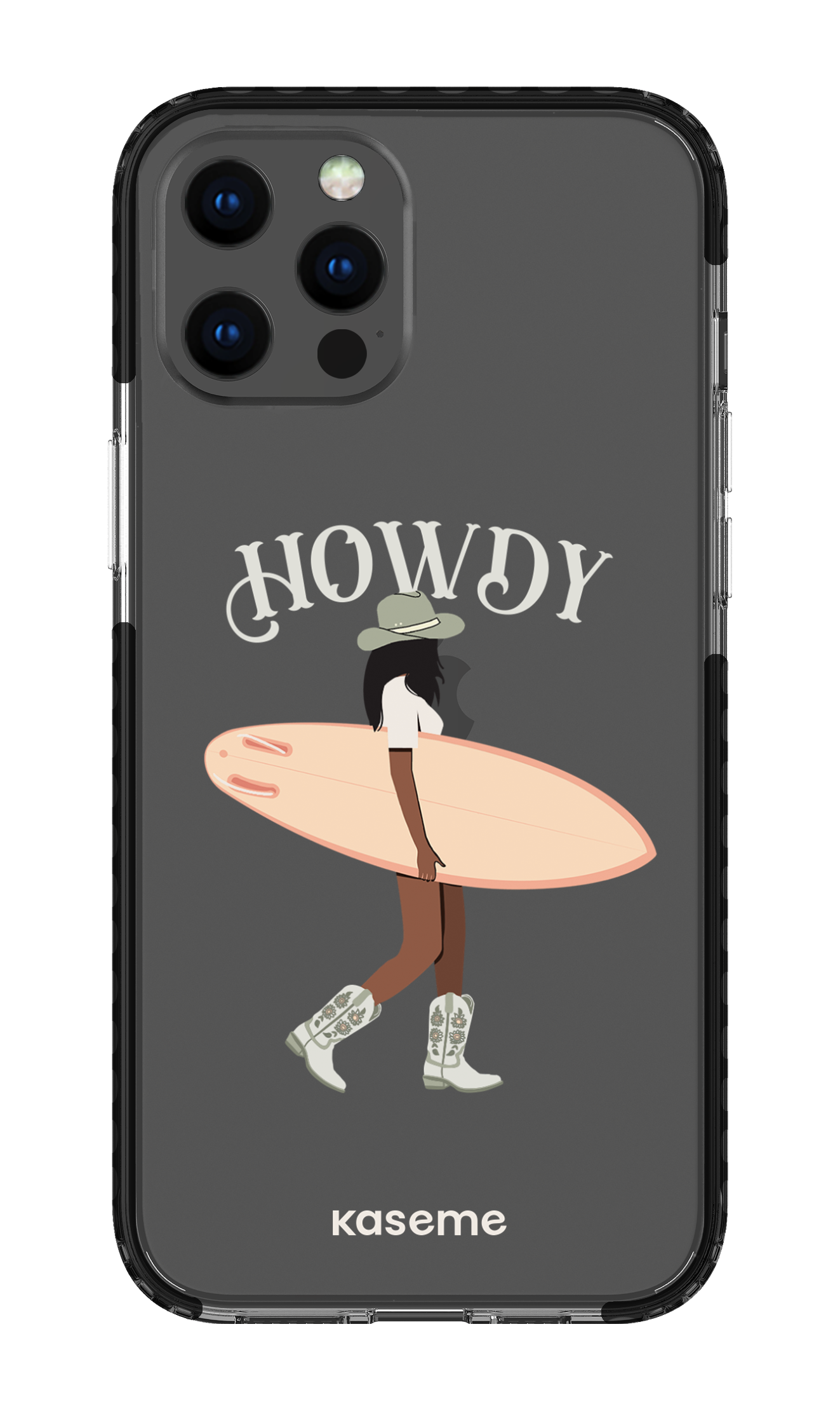 iPhone 12 Pro Max Clear Case - Black Westsea Green Clear Case -