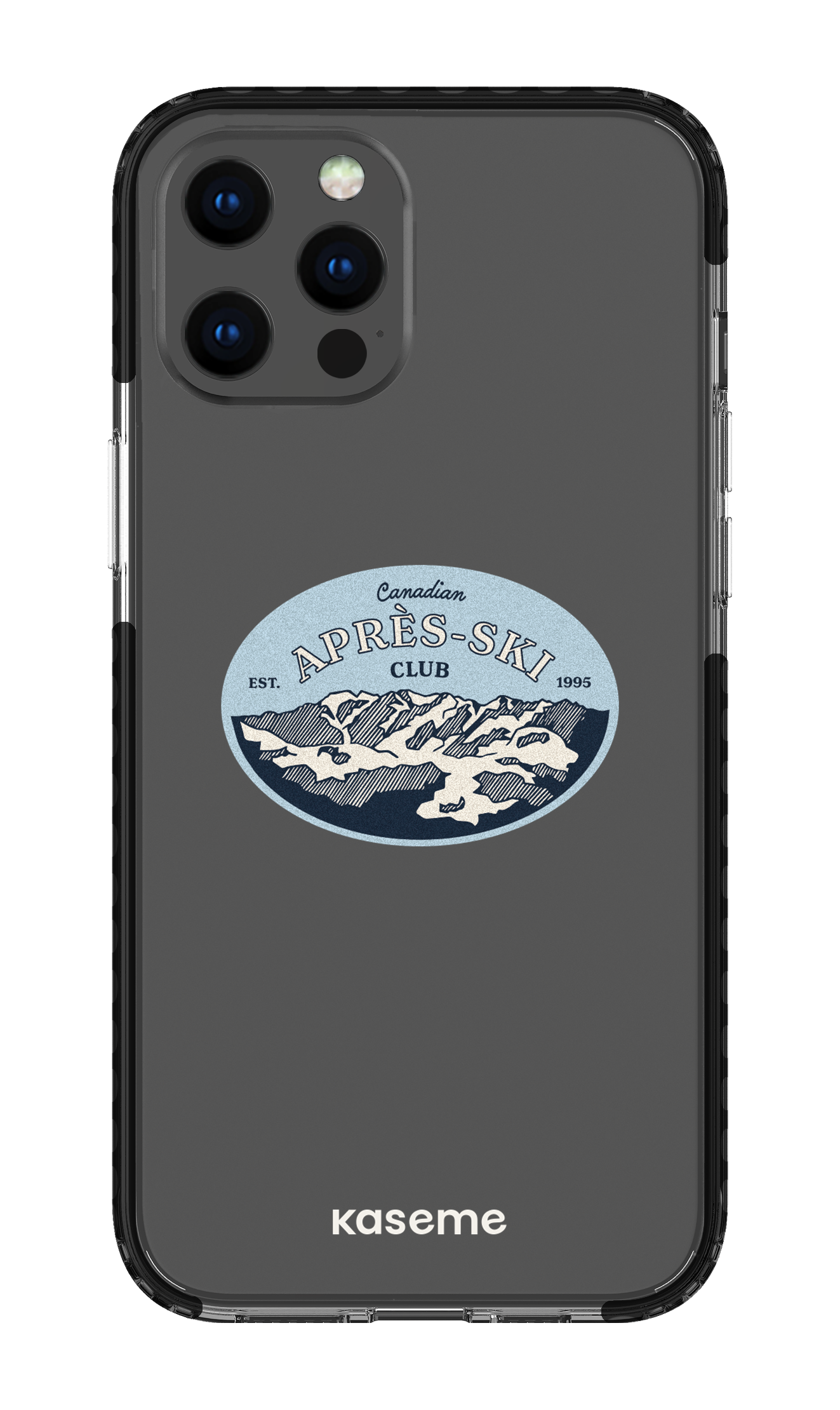 iPhone 12 Pro Max Clear Case - Black Whistler Clear Case -