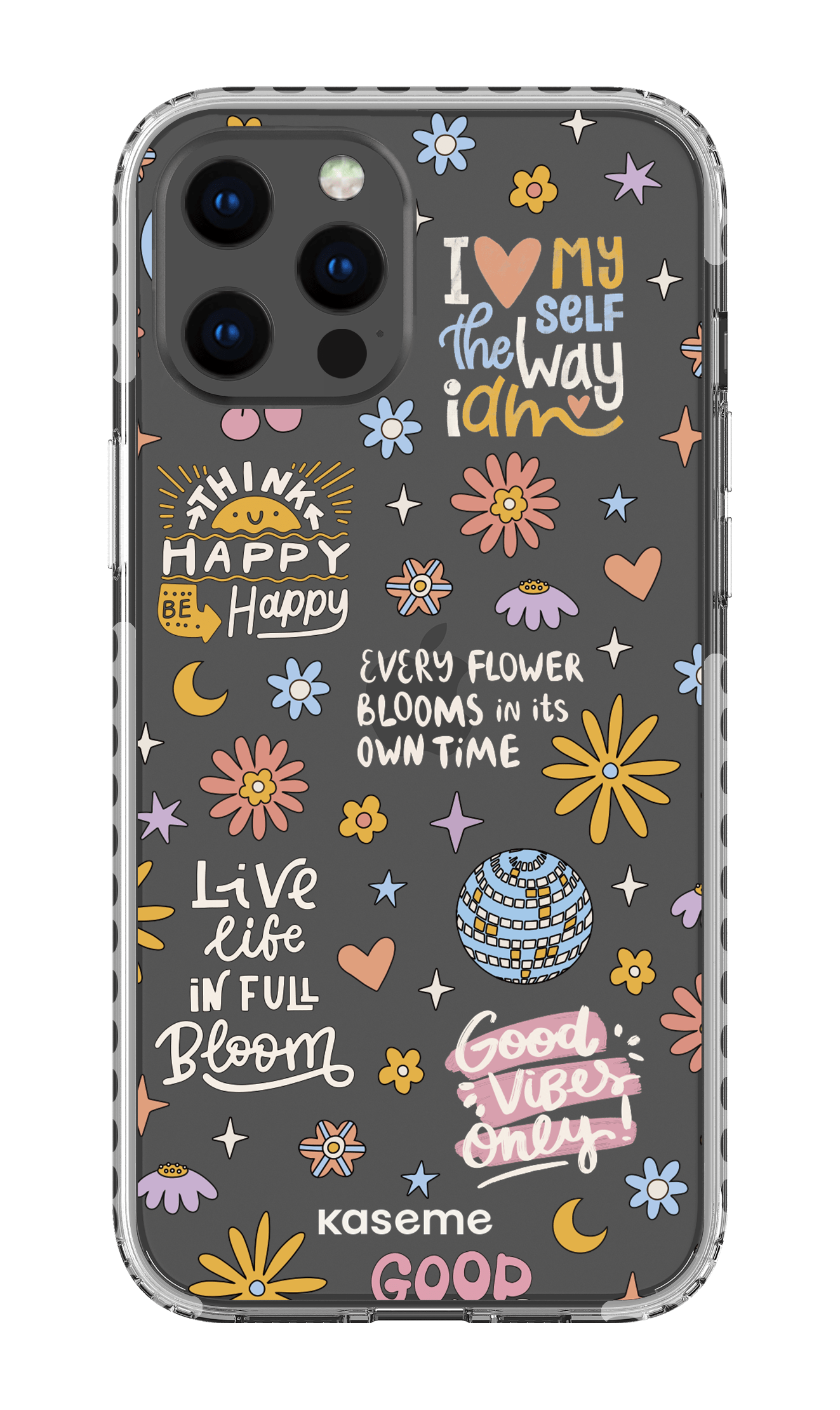 iPhone 12 Pro Max Clear Case - White Candid clear case -