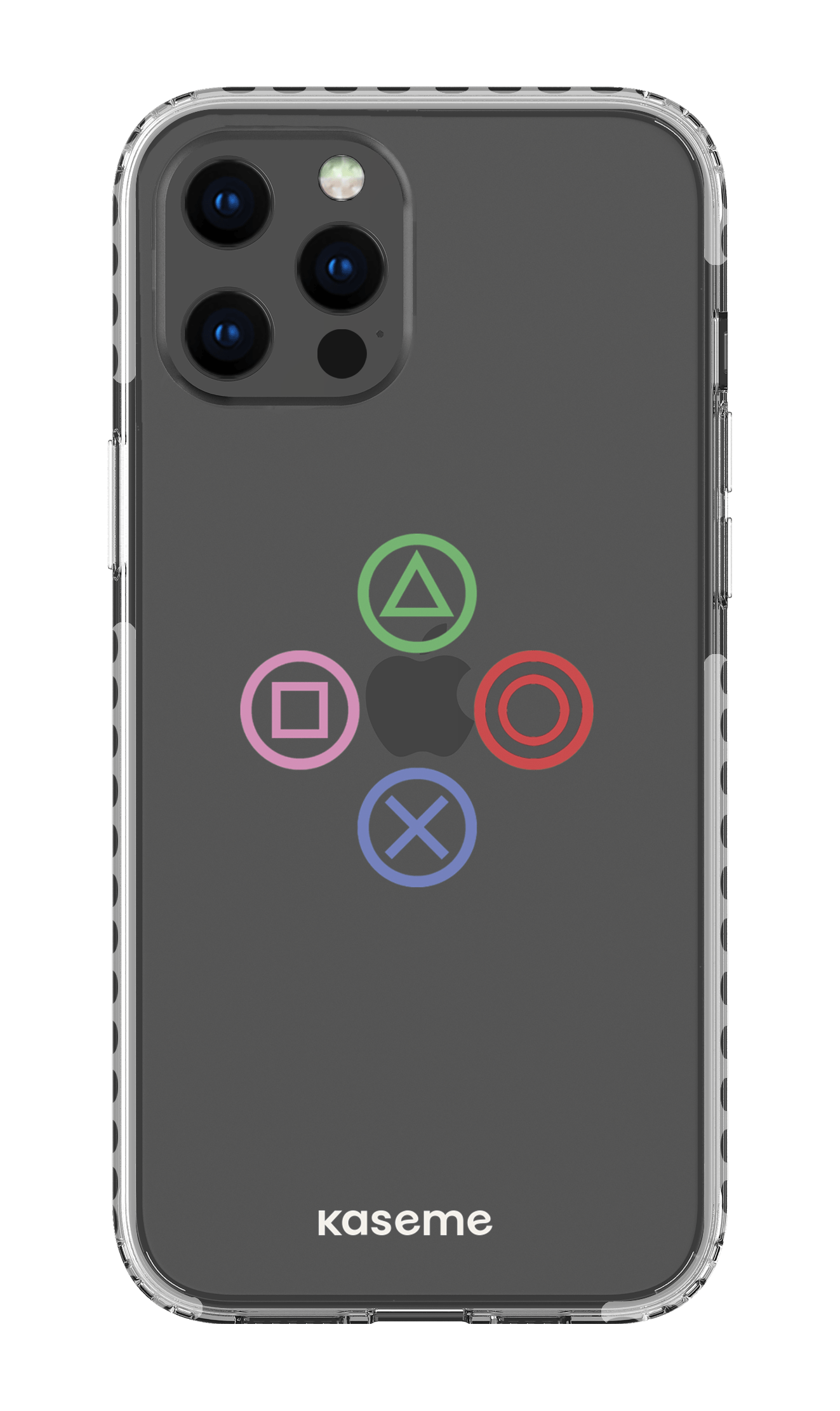 iPhone 12 Pro Max Clear Case - White Console Clear Case -