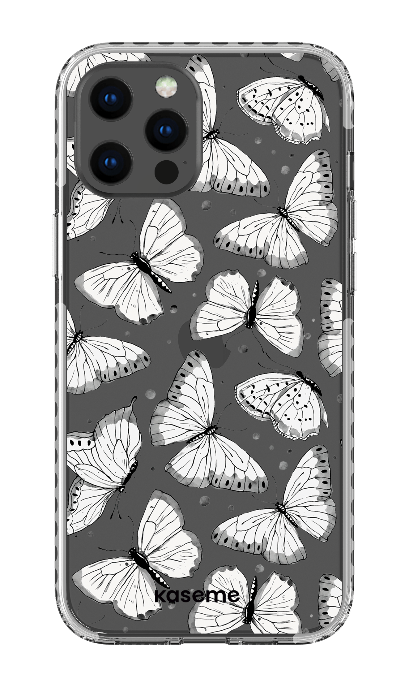 iPhone 12 Pro Max Clear Case - White Float Clear Case -