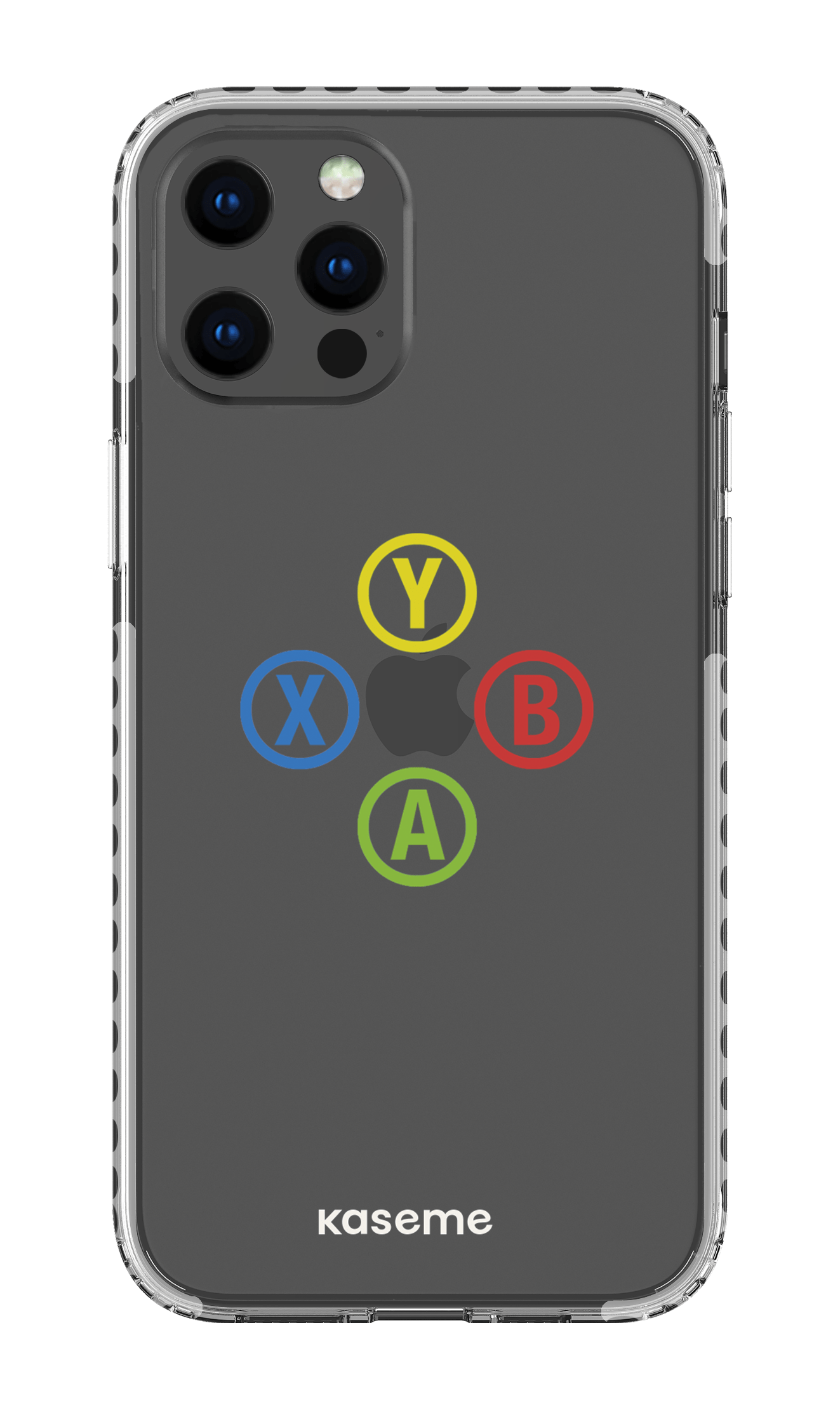 iPhone 12 Pro Max Clear Case - White Game clear case -