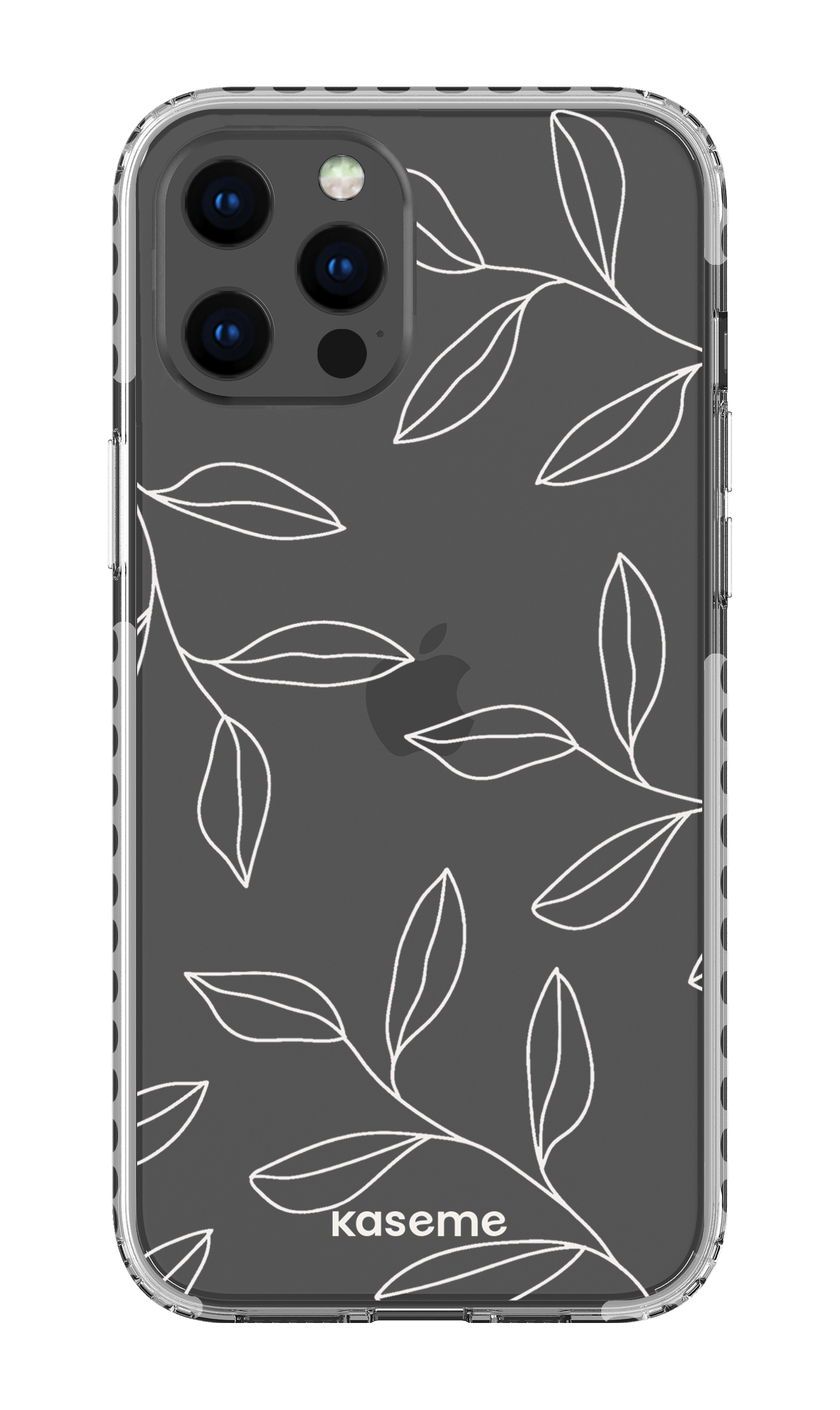 iPhone 12 Pro Max Clear Case - White Gloomy Clear Case -