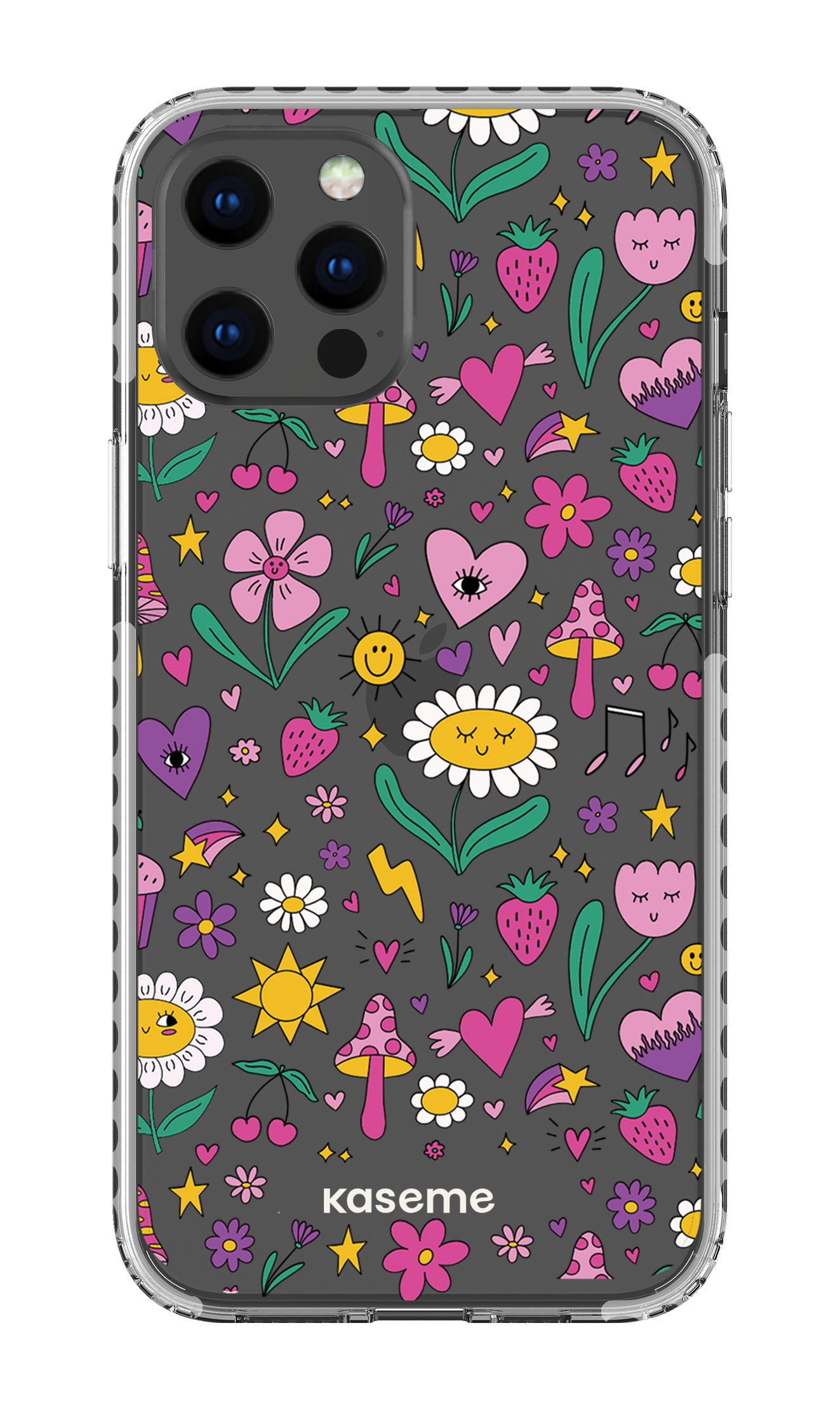 iPhone 12 Pro Max Clear Case - White Hypnotize Clear Case -