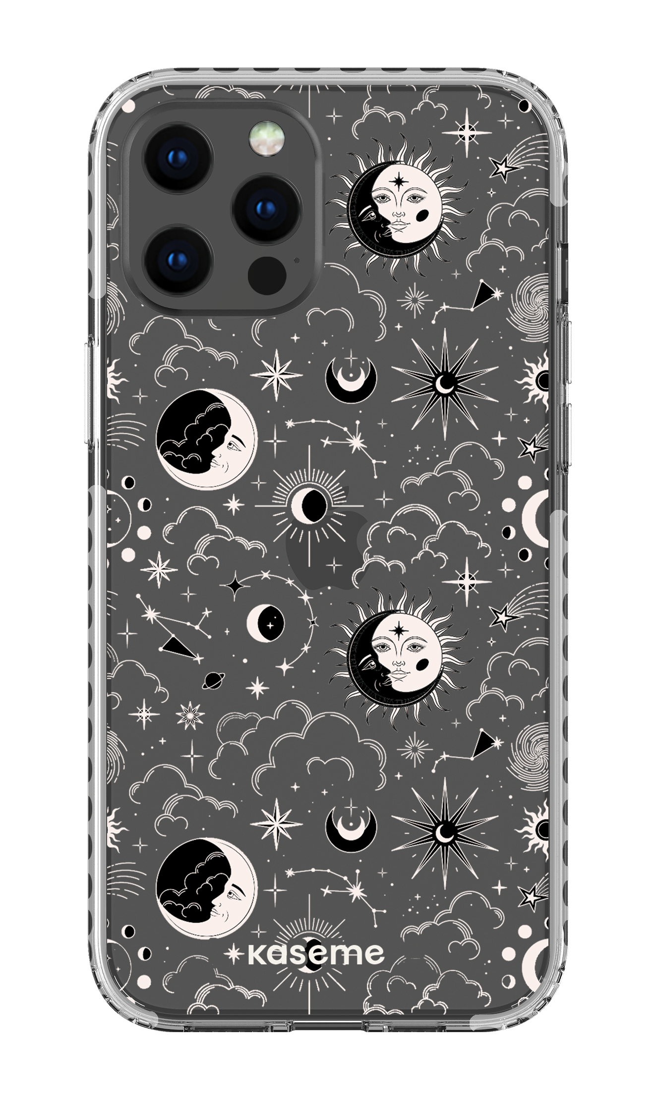 iPhone 12 Pro Max Clear Case - White Milky Way White Clear Case -