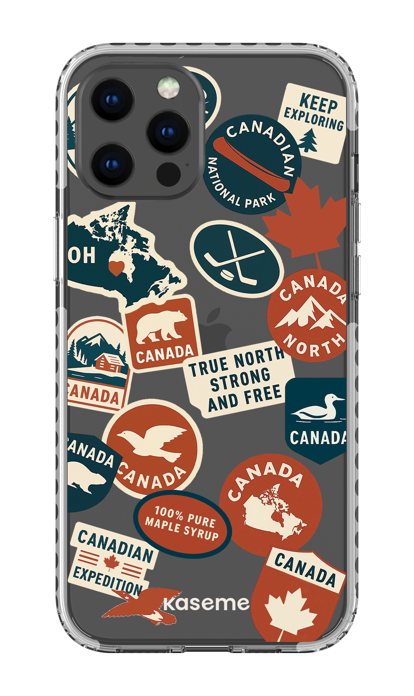 iPhone 12 Pro Max Clear Case - White Oh Maple -