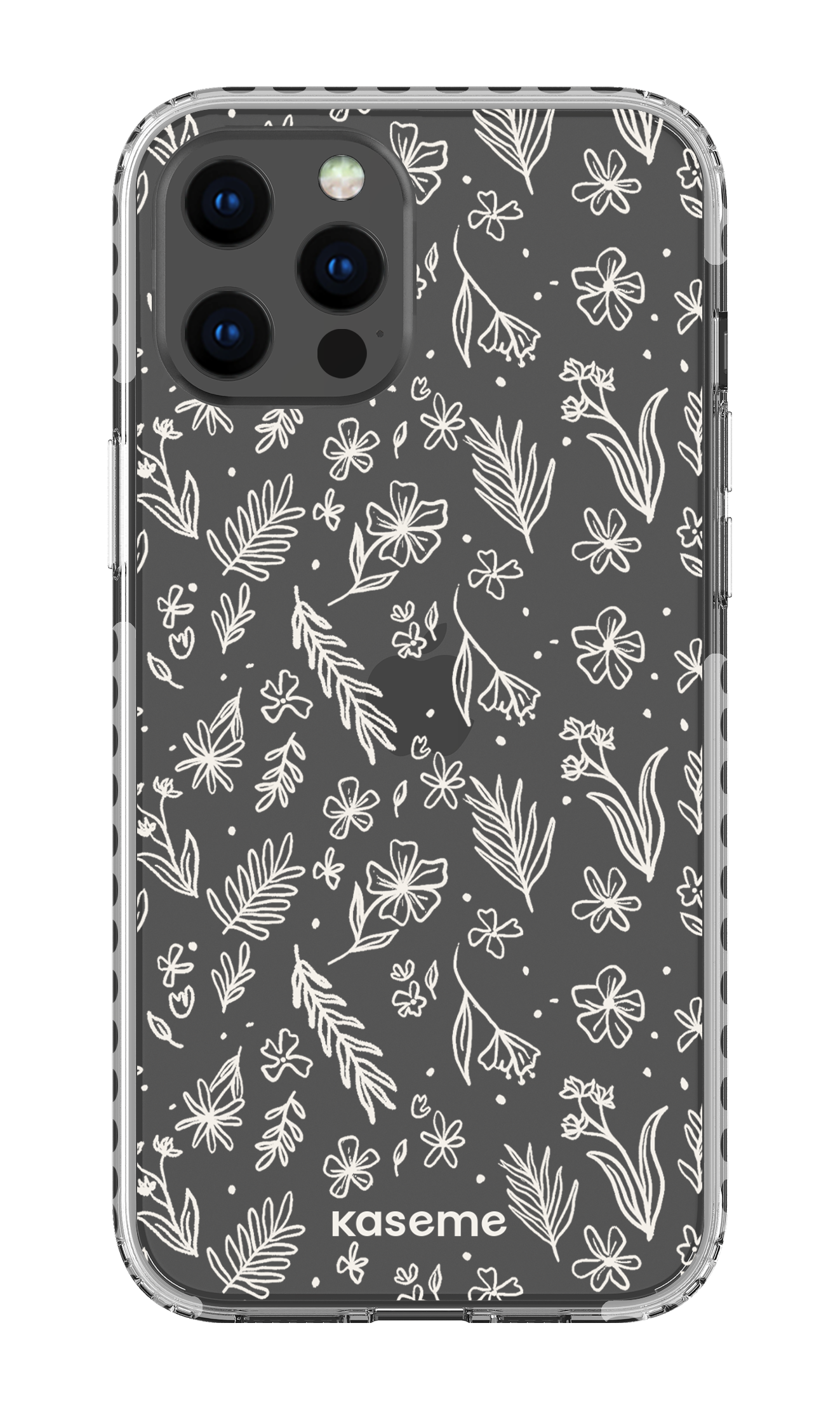 iPhone 12 Pro Max Clear Case - White Olive Branch Clear Case -