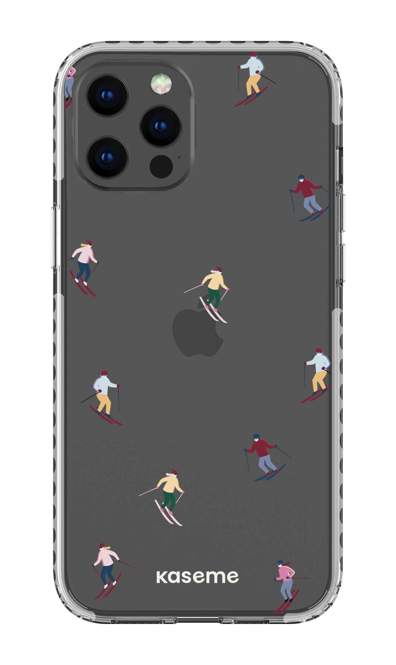 iPhone 12 Pro Max Clear Case - White Slope Clear Case -