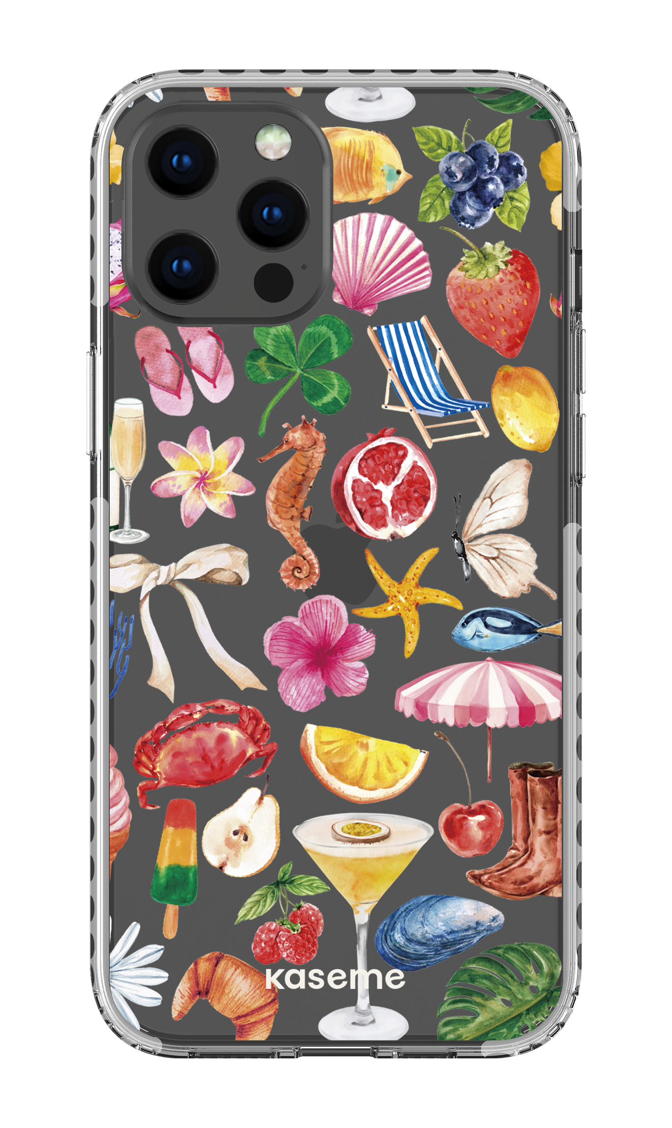 iPhone 12 Pro Max Clear Case - White St-Tropez Clear Case -