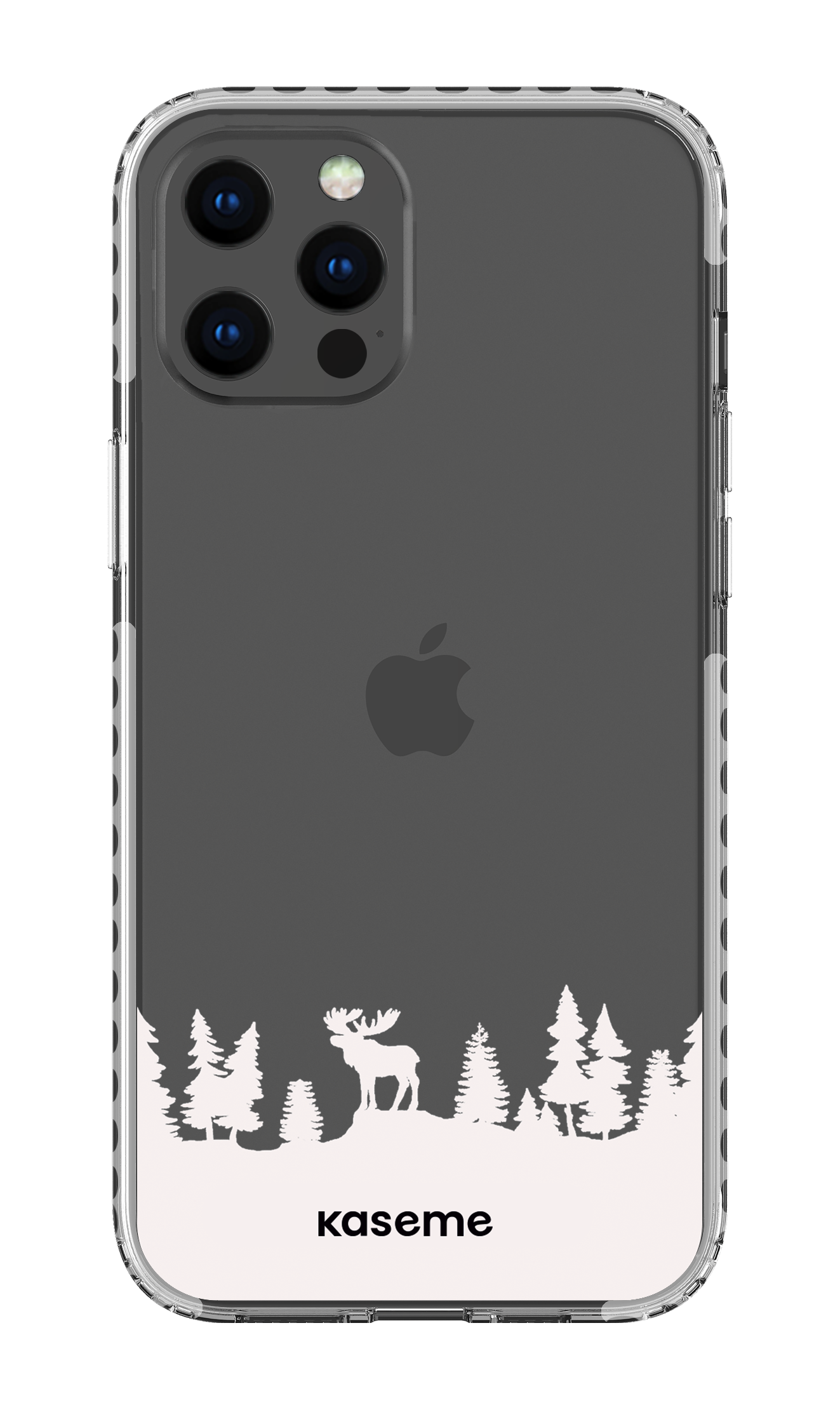 iPhone 12 Pro Max Clear Case - White The Moose Clear Case -