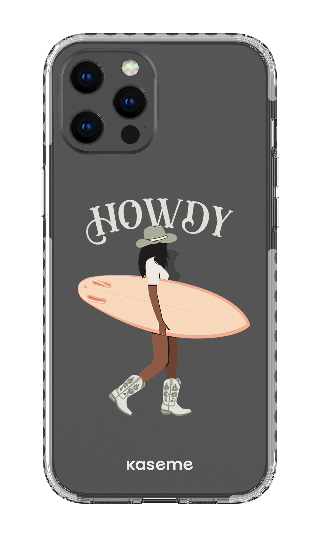 iPhone 12 Pro Max Clear Case - White Westsea Green Clear Case -