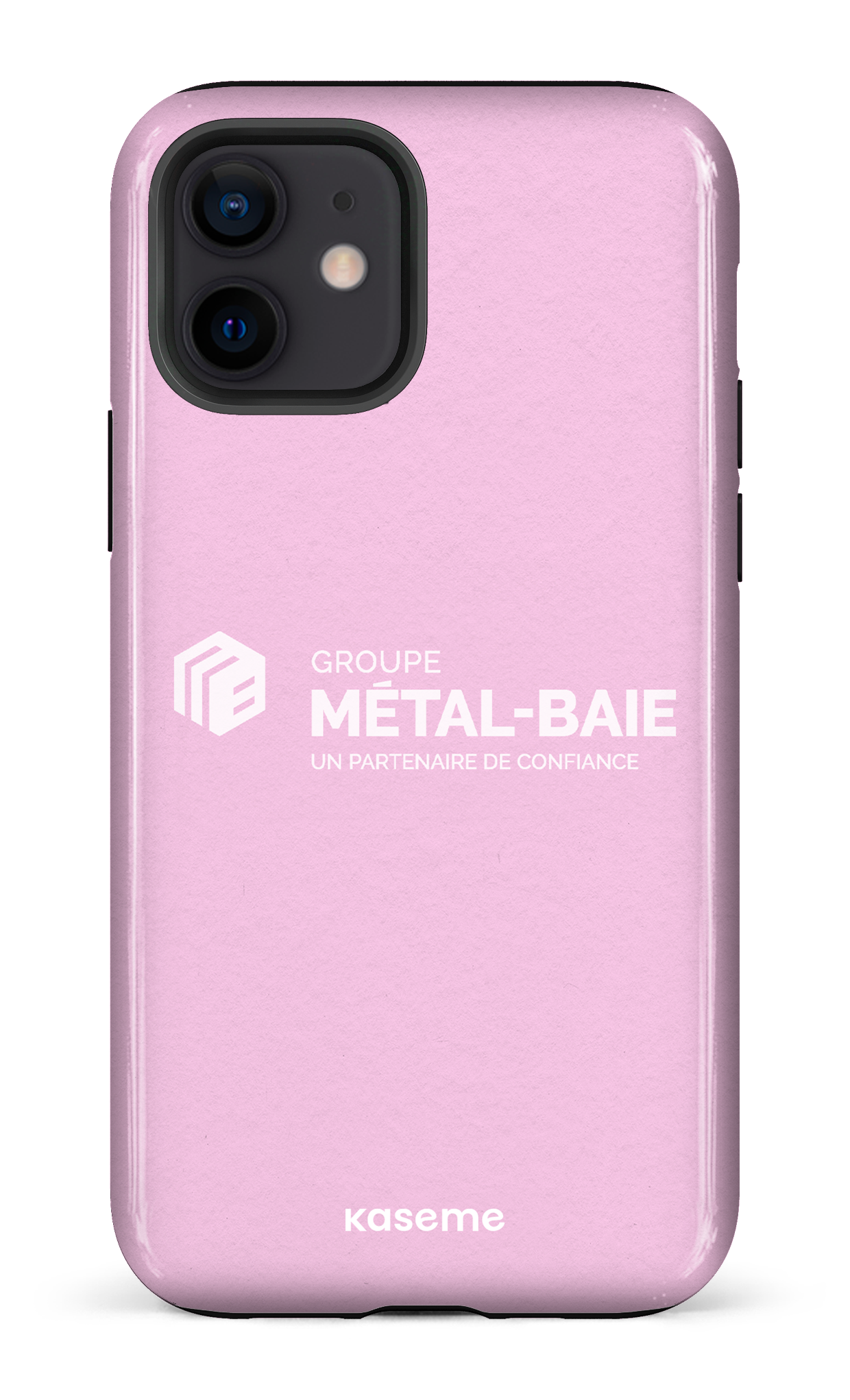 iPhone 12 Tough Métal-Baie Rose -