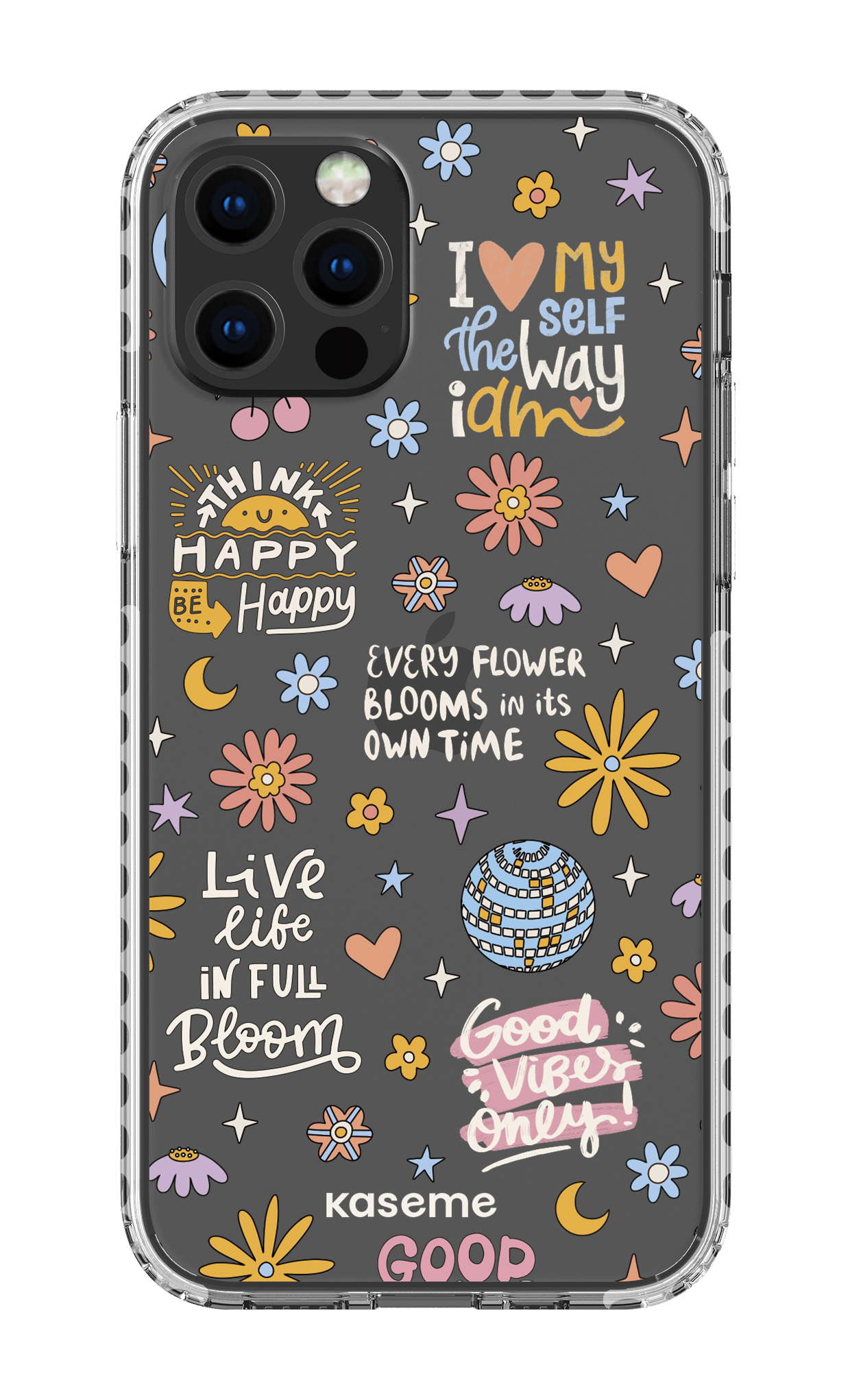 iPhone 12 pro Clear Case - White Candid clear case -