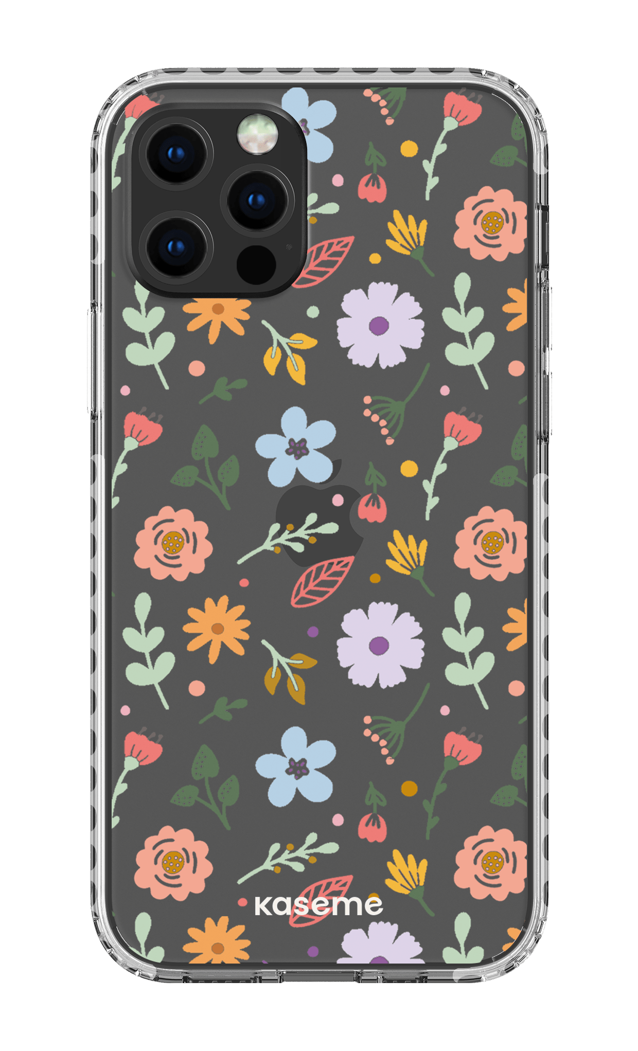 iPhone 12 pro Clear Case - White Charm clear case -