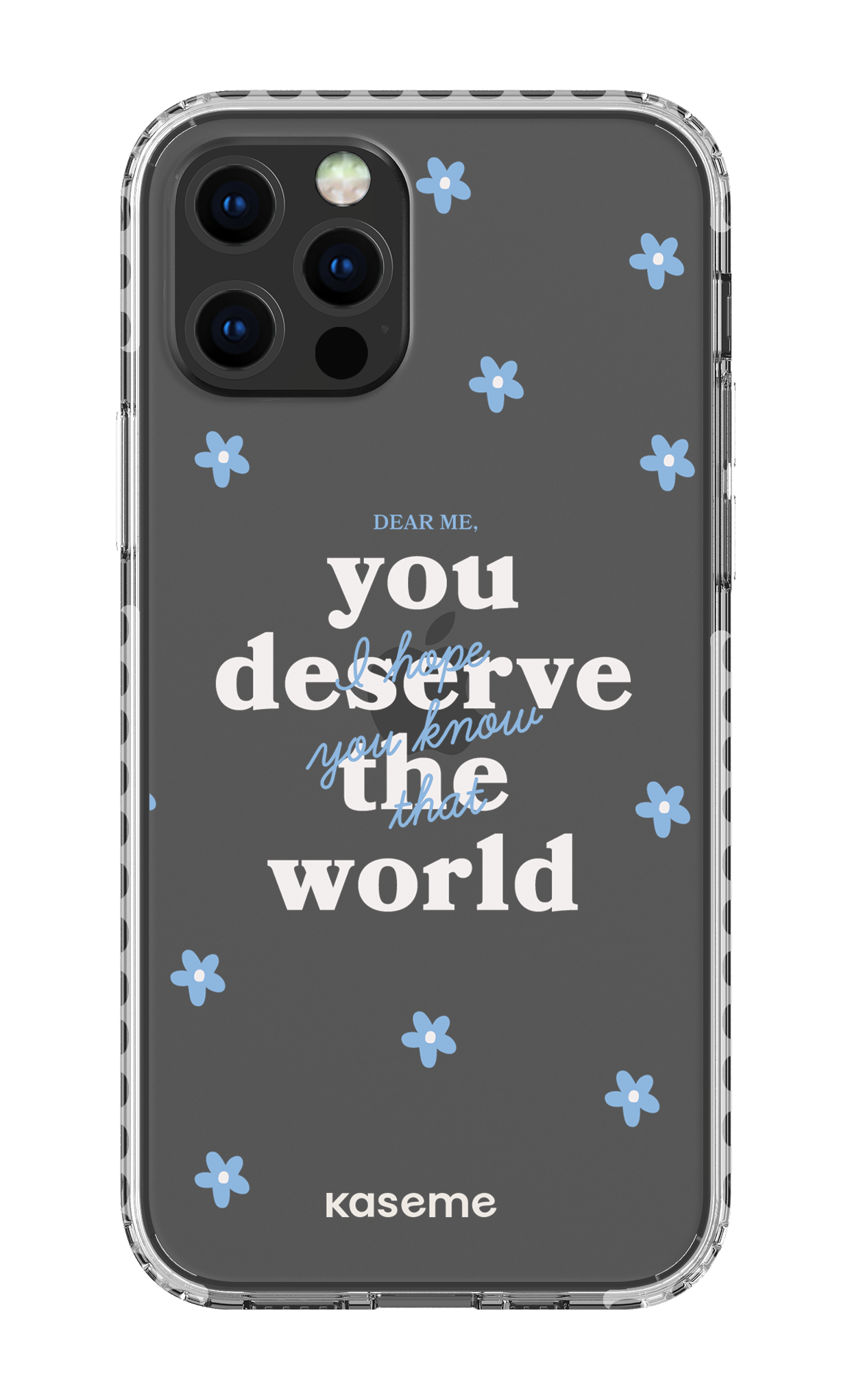 iPhone 12 pro Clear Case - White Dear Me clear case -