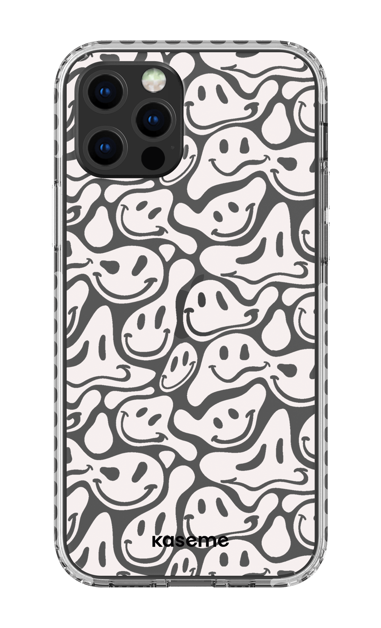 iPhone 12 pro Clear Case - White Dystopia Clear Case -