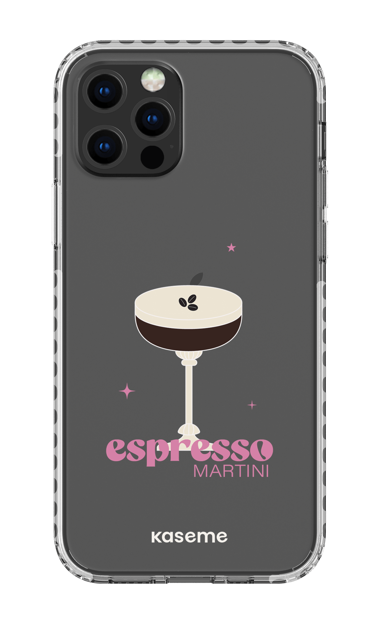 iPhone 12 pro Clear Case - White Hold My Tiny Clear Case -