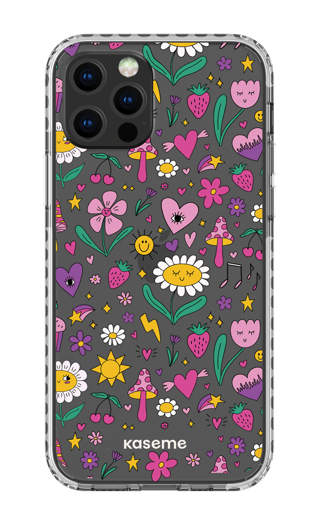 iPhone 12 pro Clear Case - White Hypnotize Clear Case -