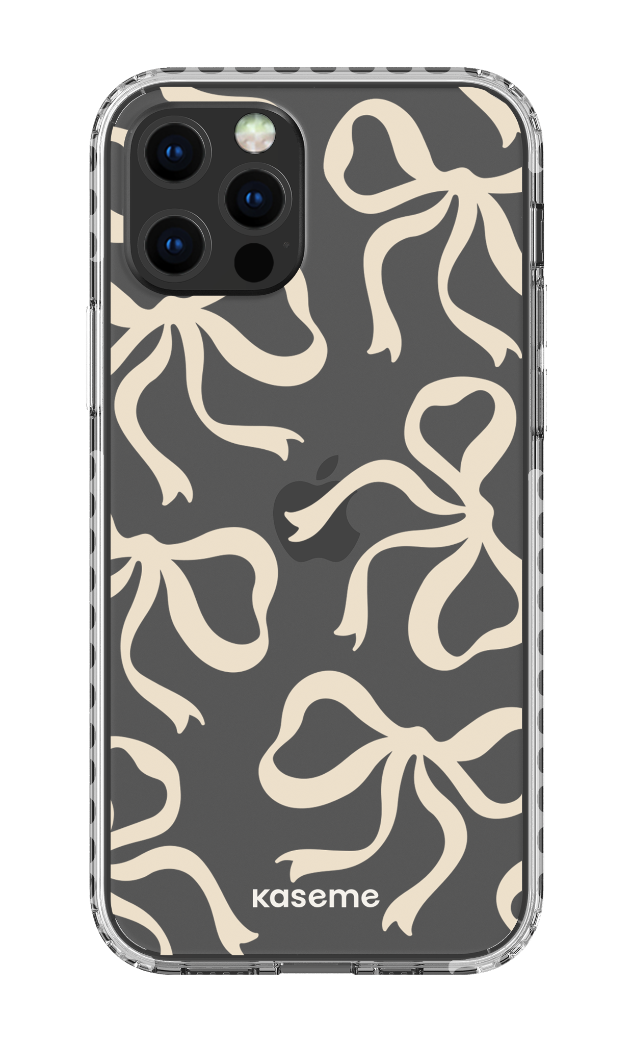 iPhone 12 pro Clear Case - White Lace Clear Case -