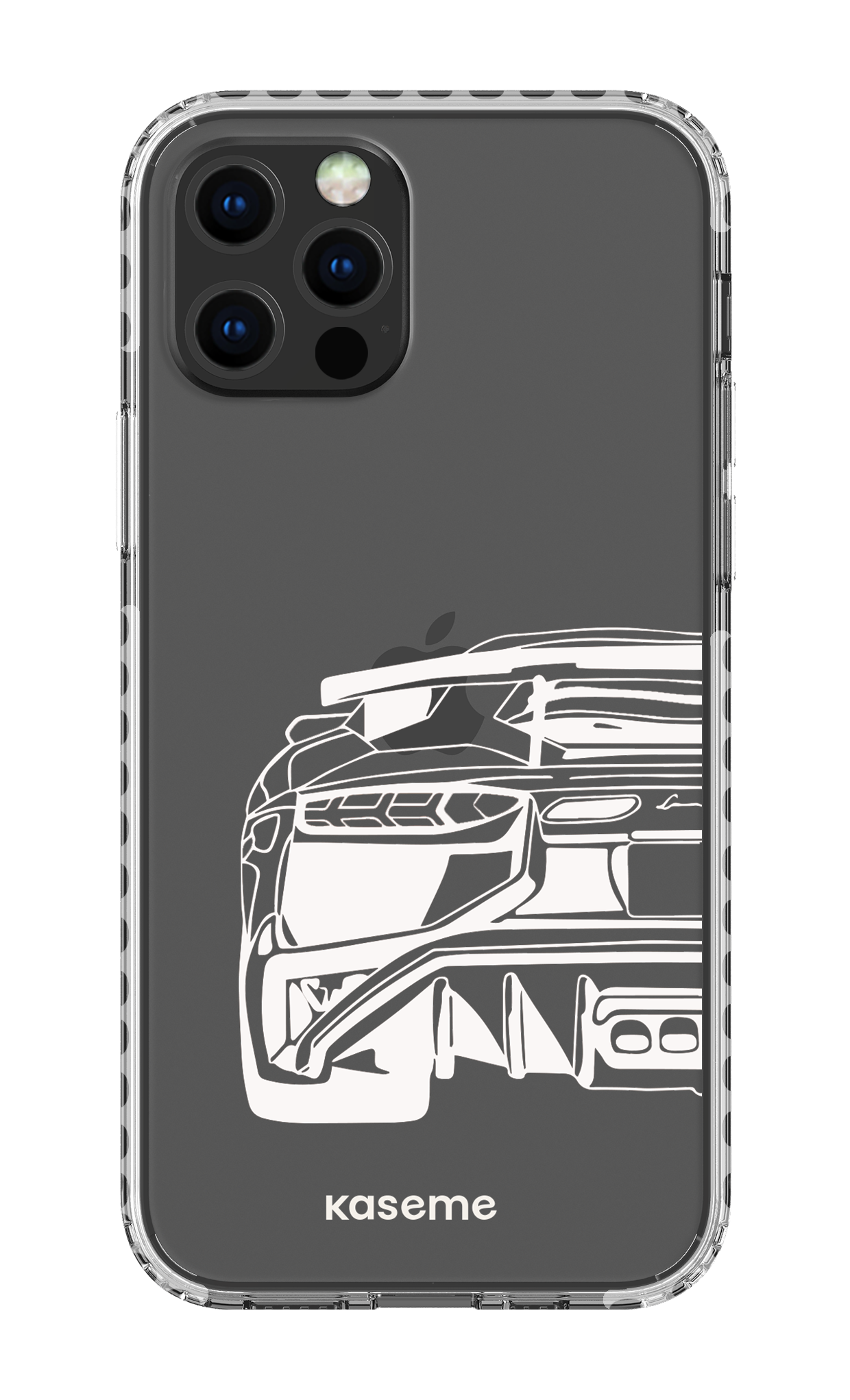 iPhone 12 pro Clear Case - White Lambo clear case -