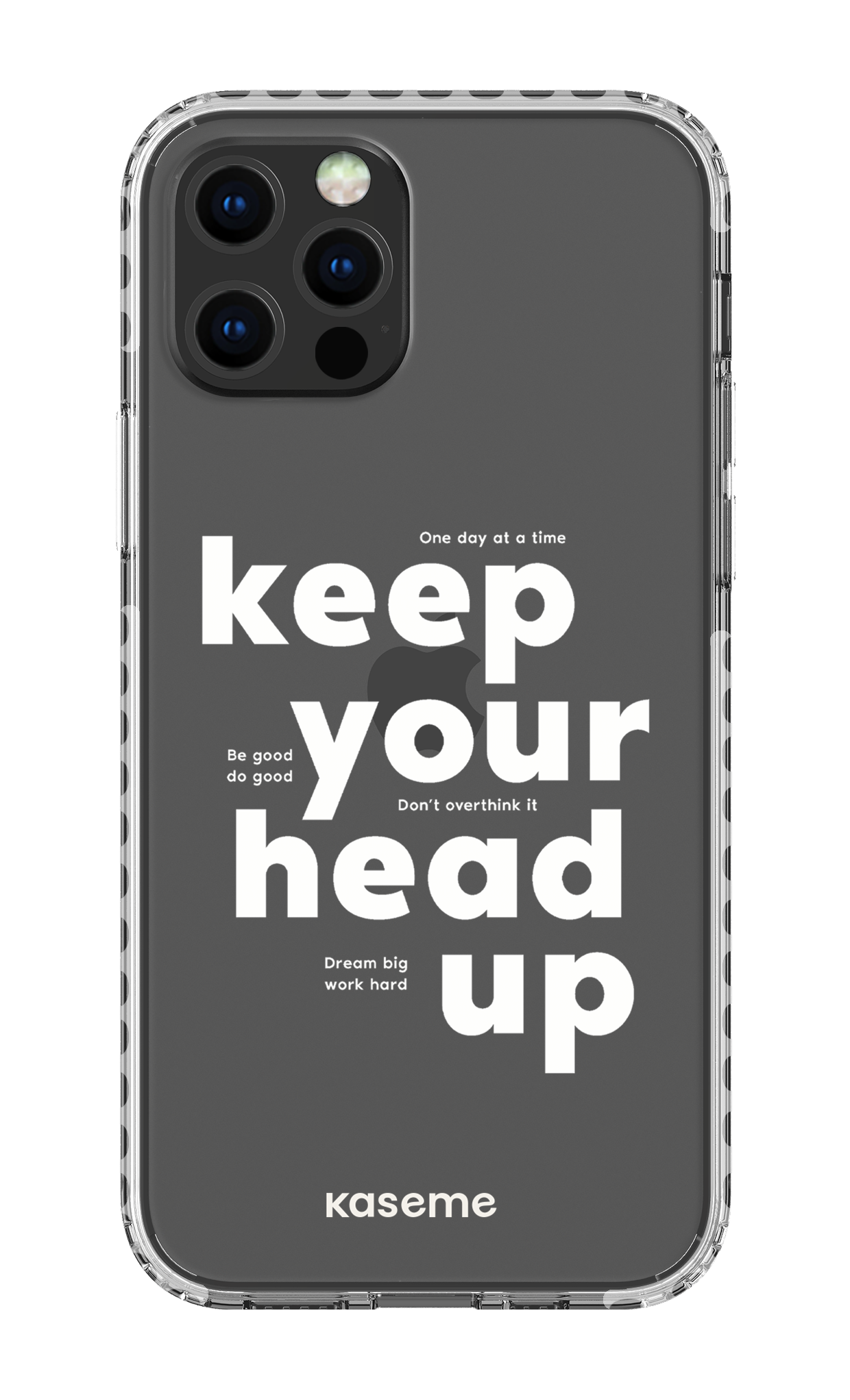 iPhone 12 pro Clear Case - White Mindset Clear Case -